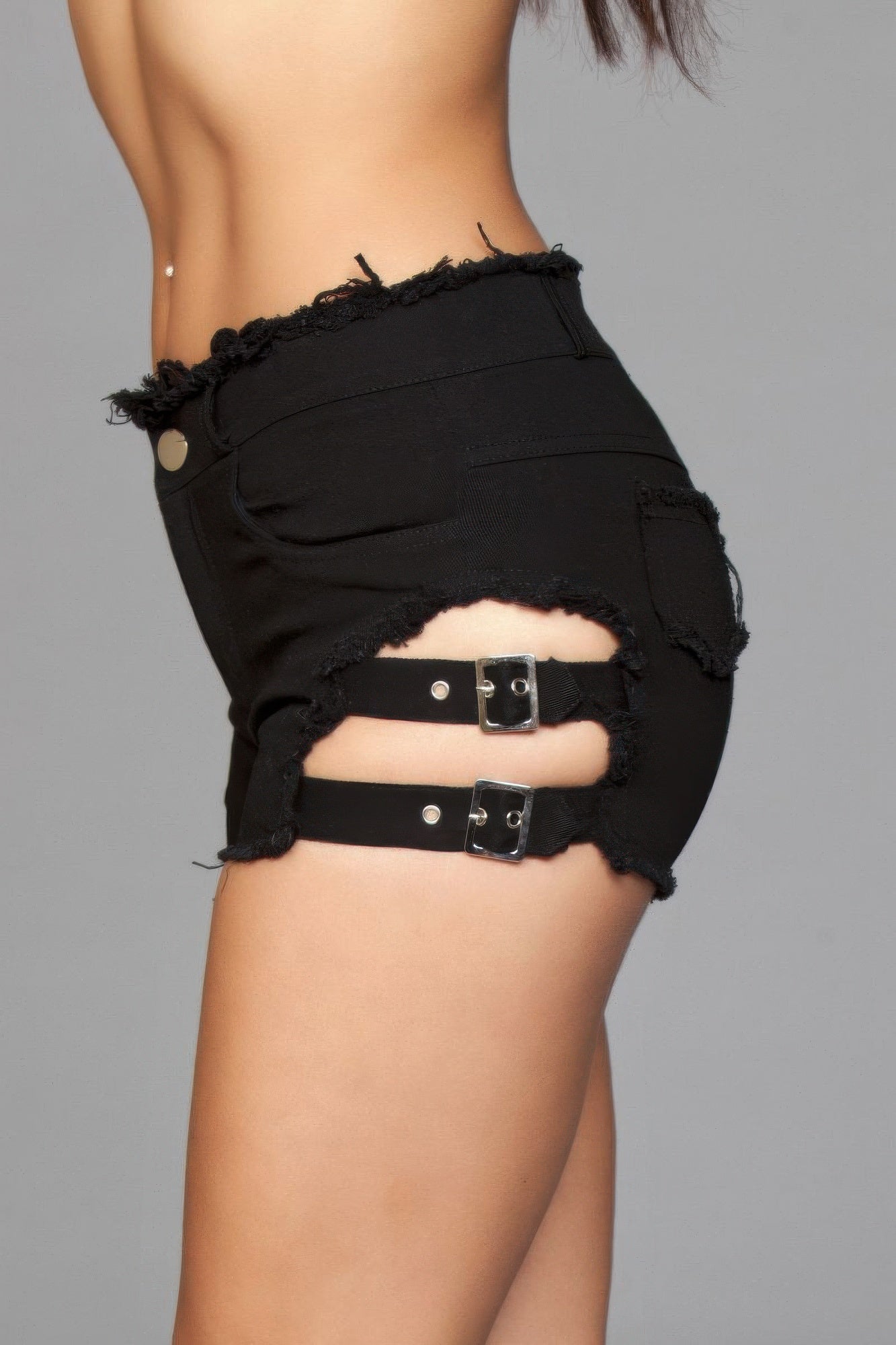 Buckled Down Denim Shorts product image