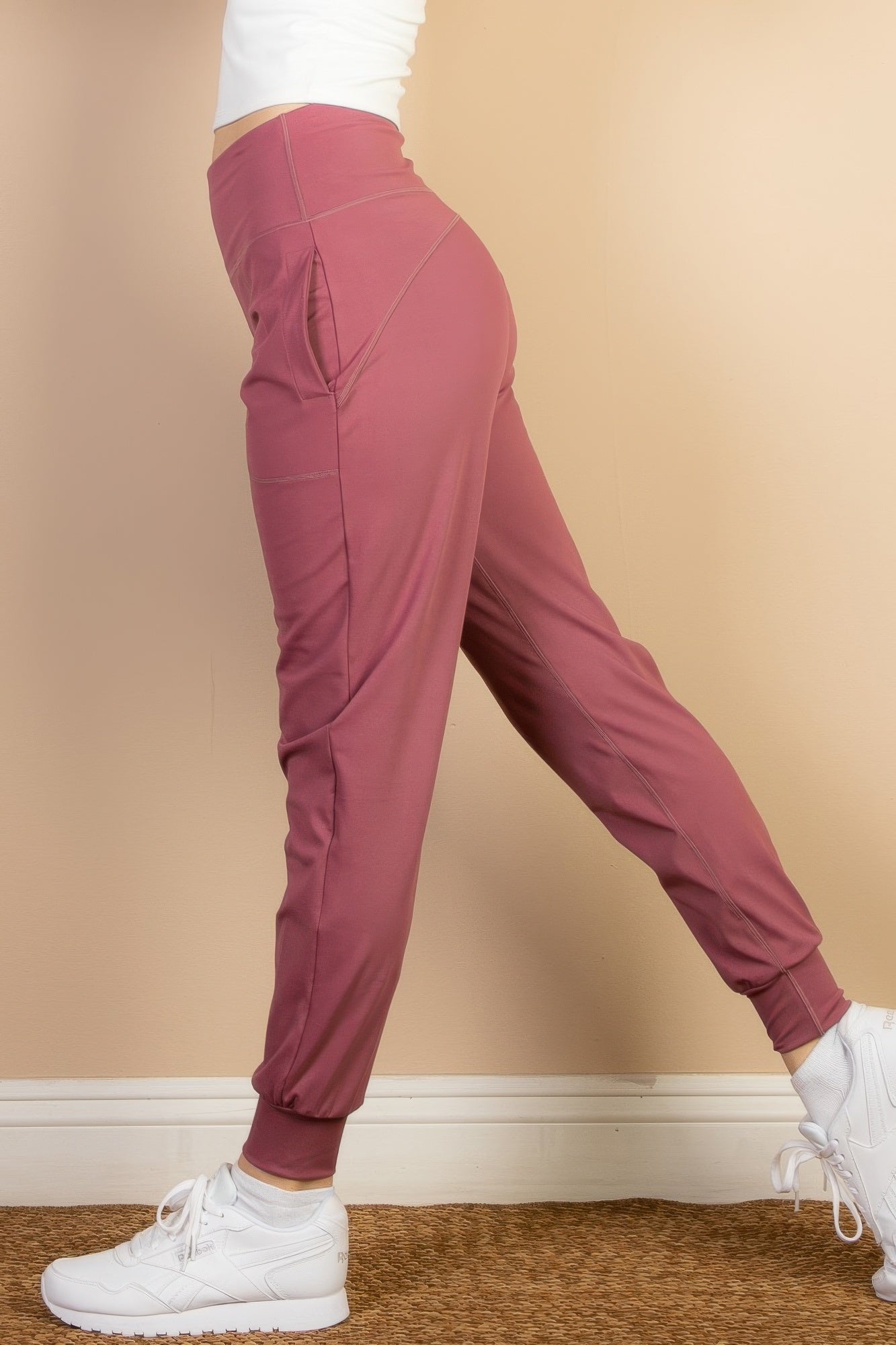High Waisted Wide Waistband Joggers product image