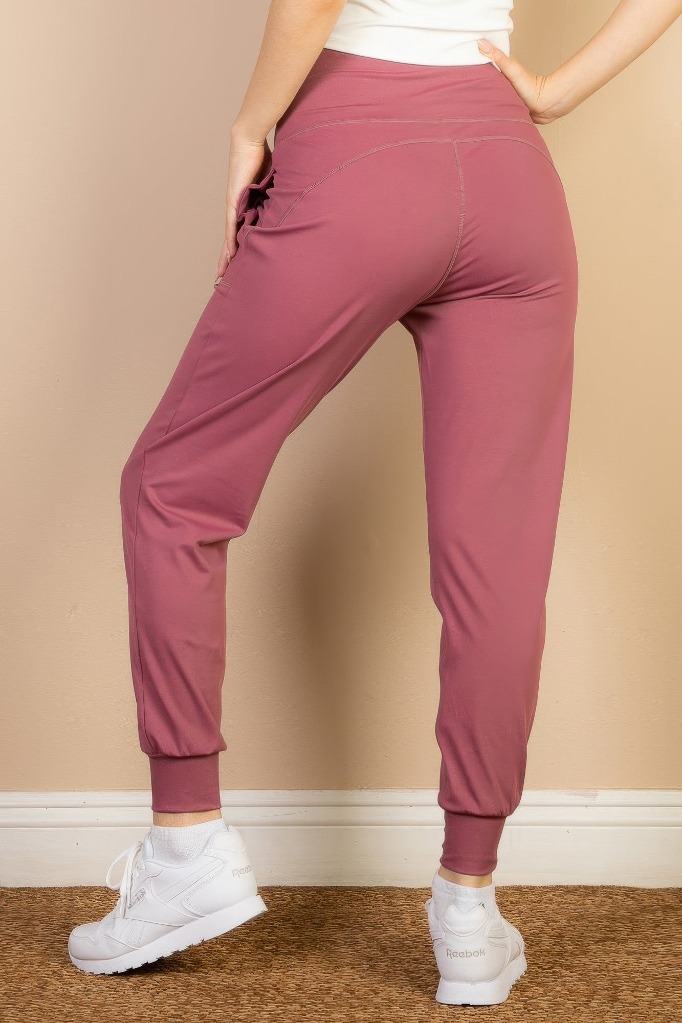 High Waisted Wide Waistband Joggers product image