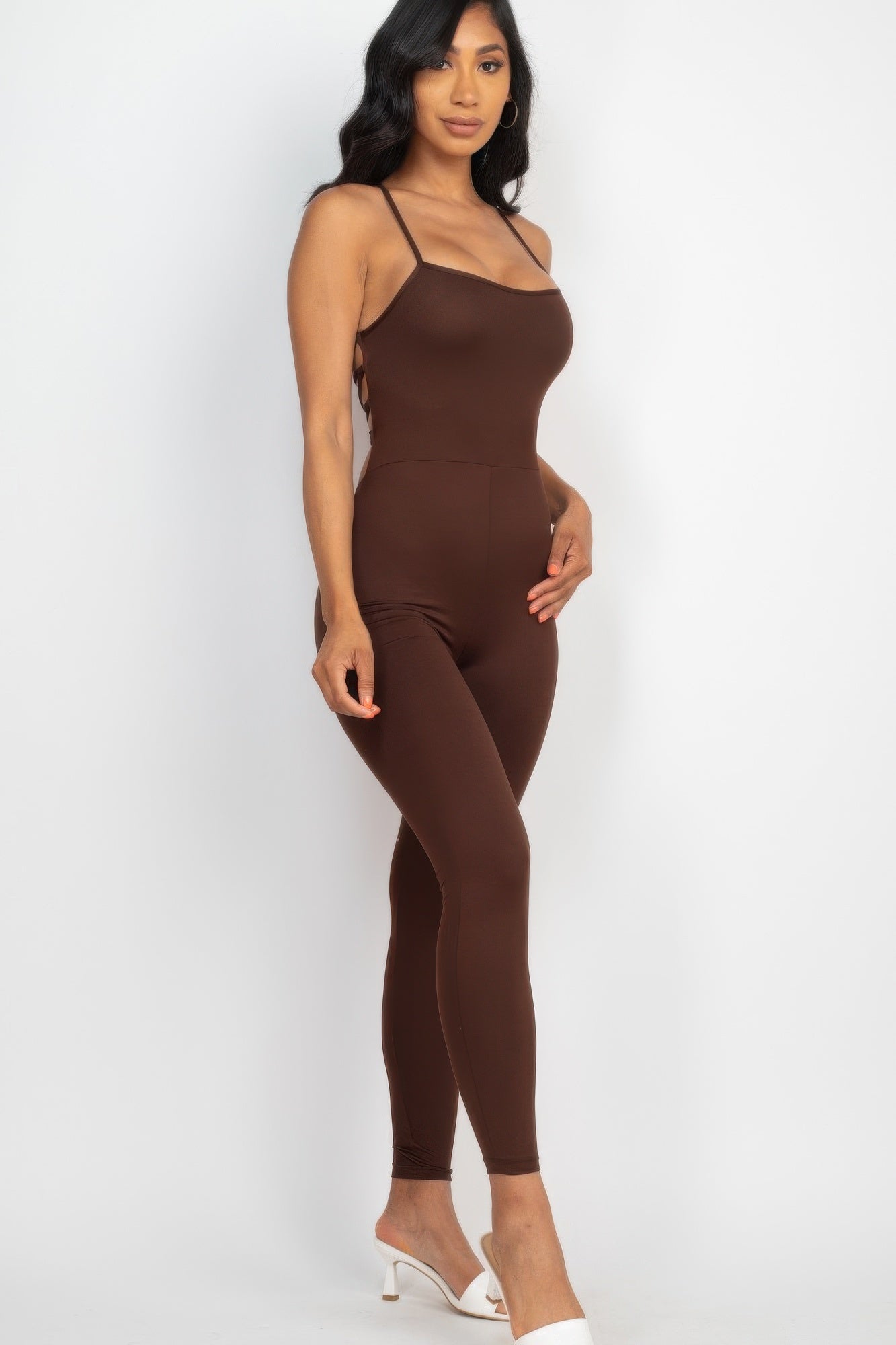 Criss-cross Open Back Bodycon Jumpsuit product image