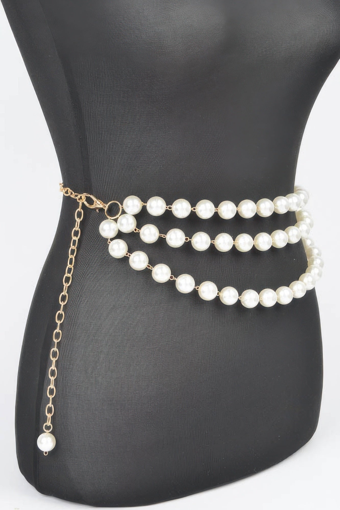 Multi Layered Pearl Chain Belt product image