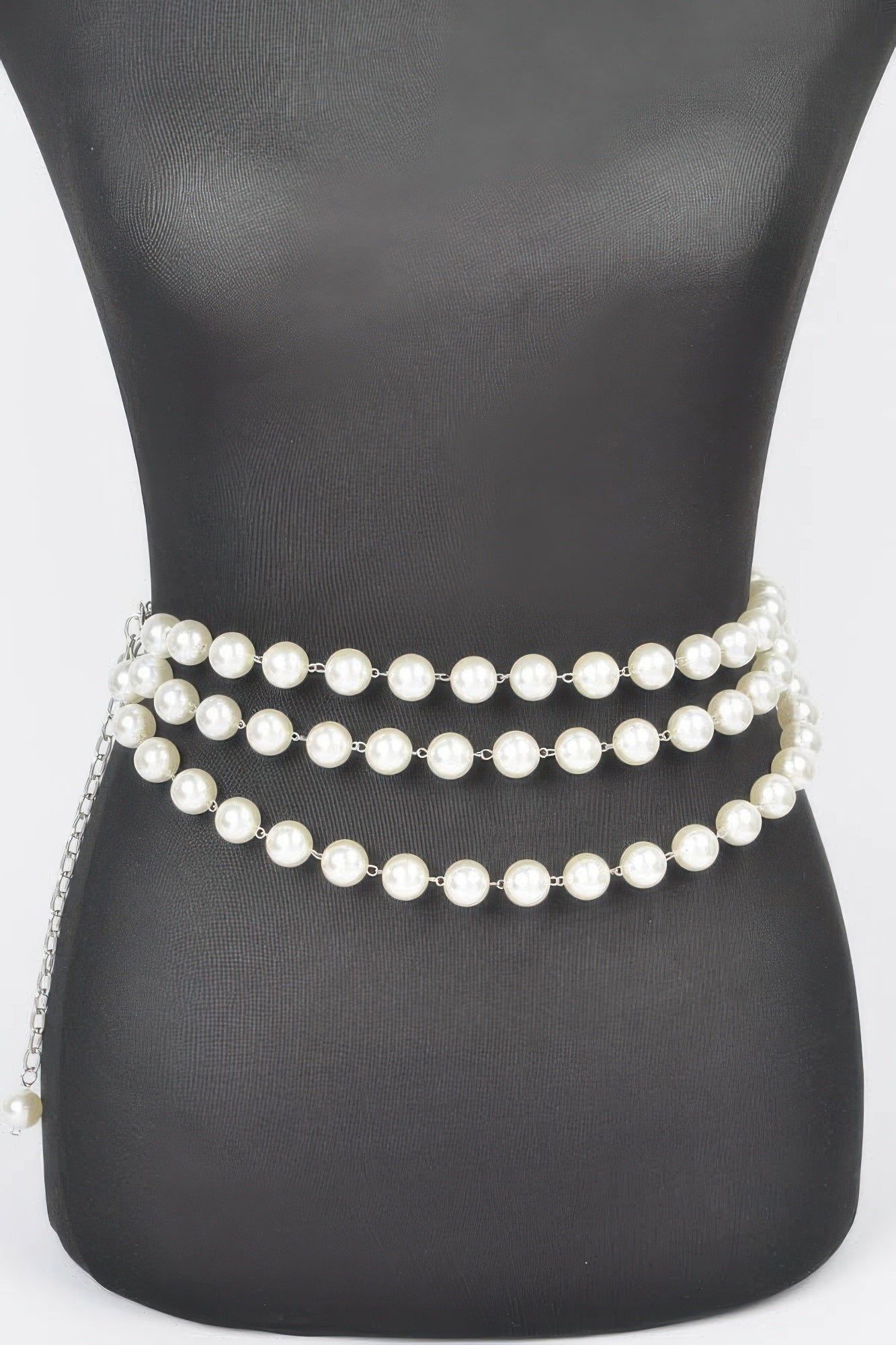 Multi Layered Pearl Chain Belt product image