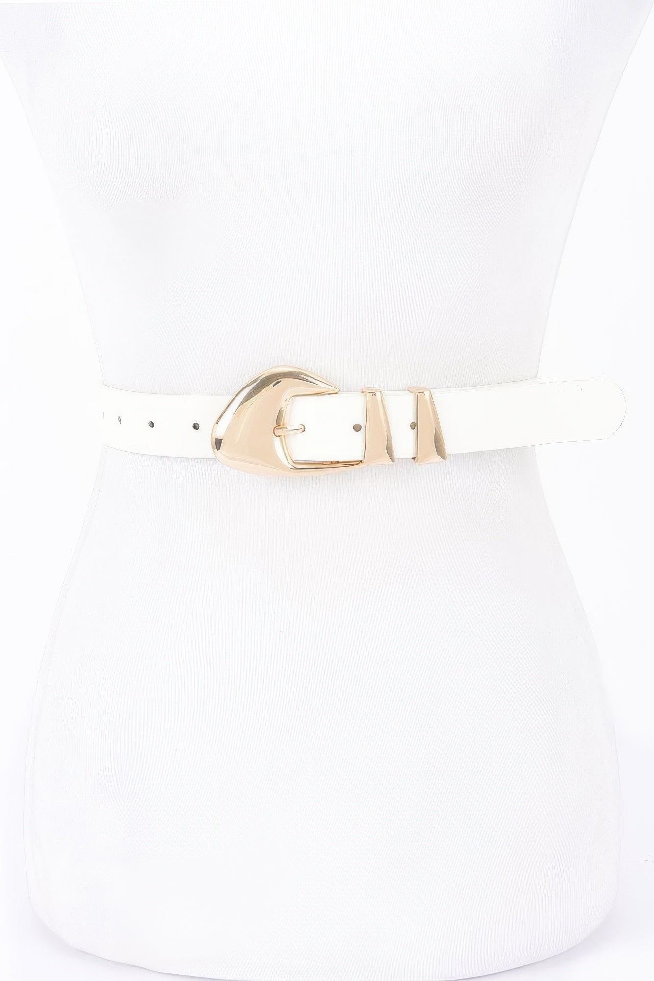 Faux Leather Multi Metal Buckle Belt product image