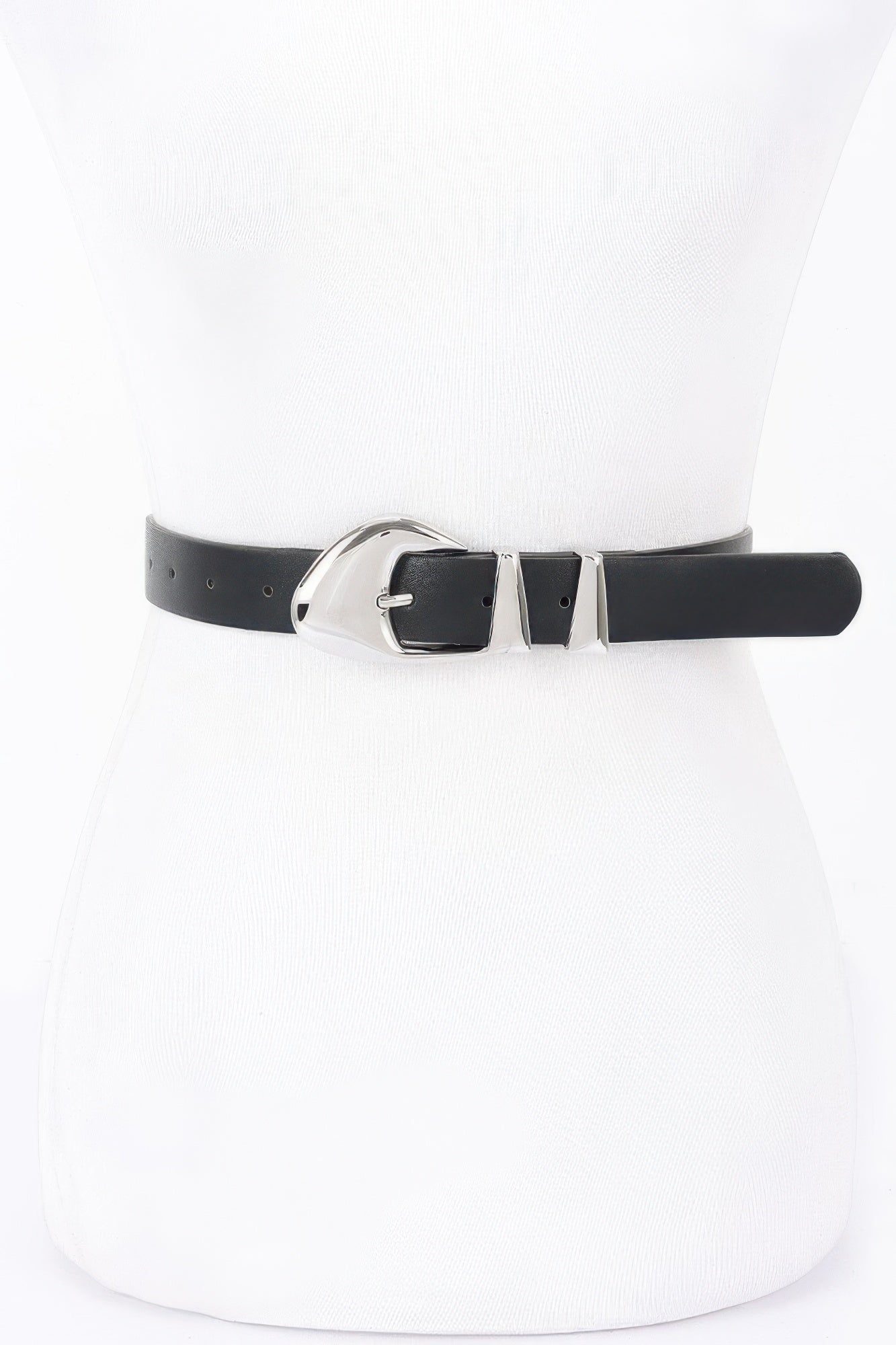 Faux Leather Multi Metal Buckle Belt product image