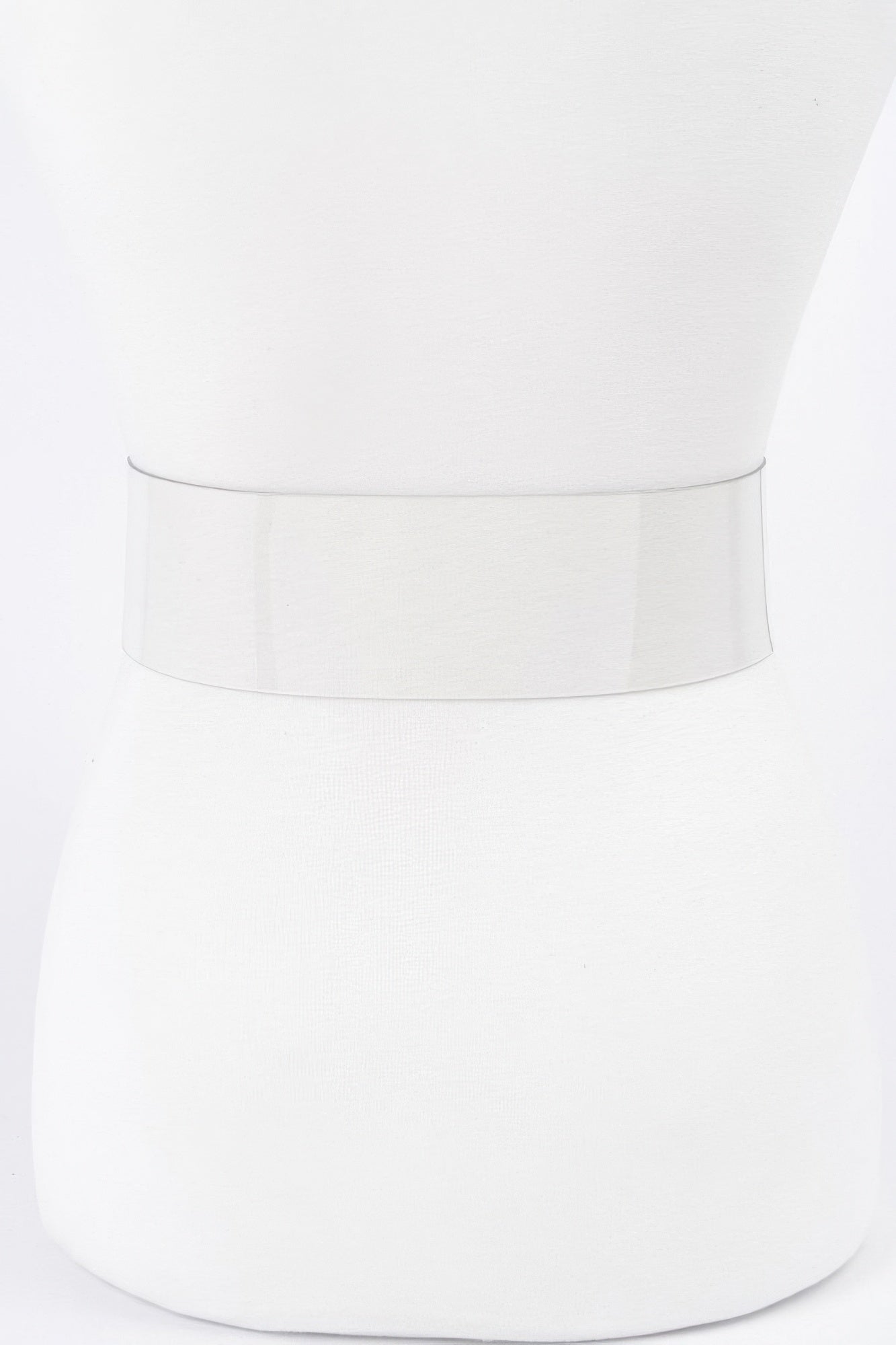 Rectangle Metal Buckle Clear Belt product image