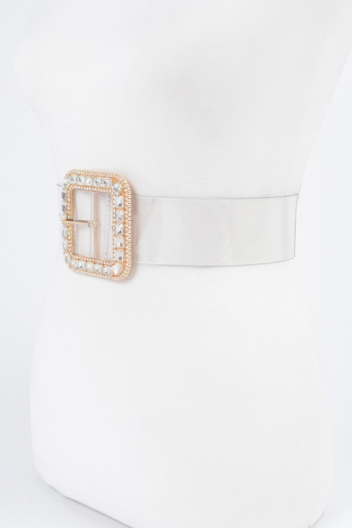 Stone Metal Buckle Clear Belt product image