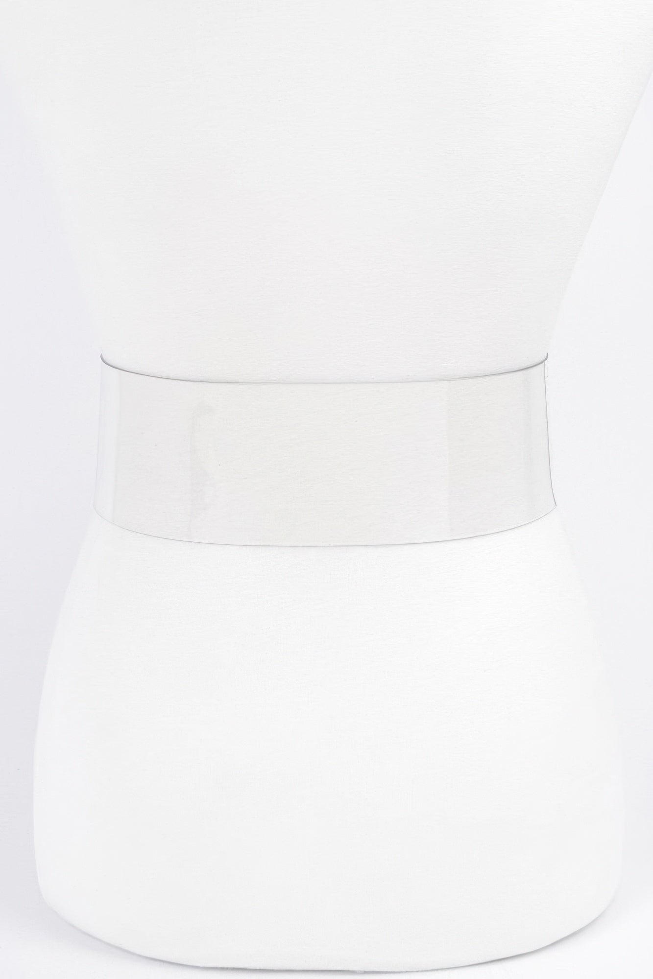 Big Vintage Round Metal Buckle Clear Belt product image