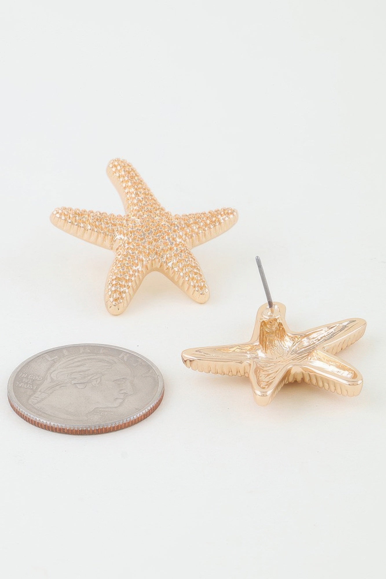 Hammered Starfish Stud Earrings product image