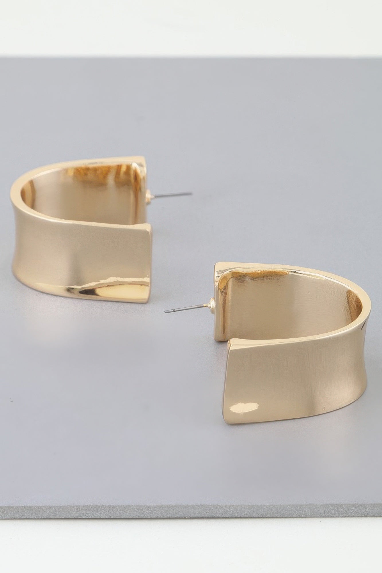 Shiny Open Hoop Earrings product image
