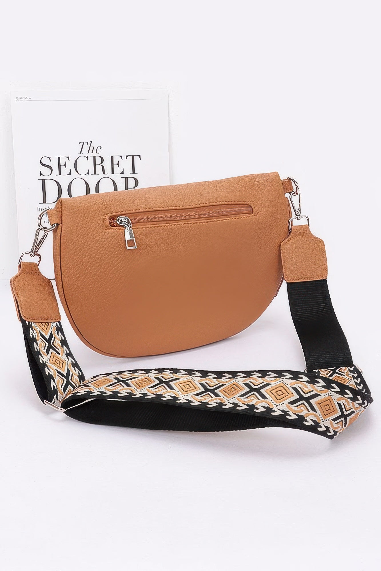 Faux Leather Crossbody Bag Belt product image