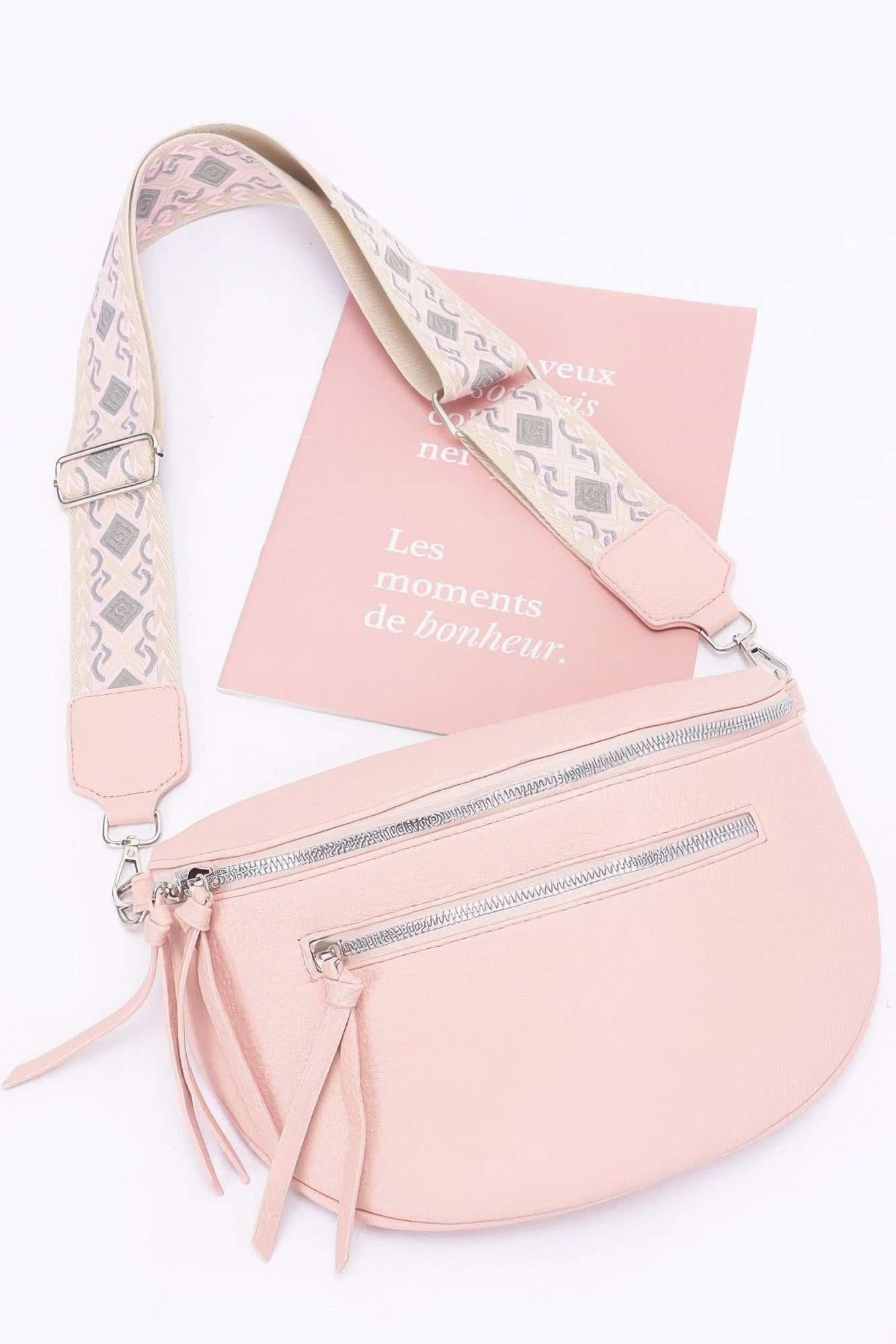 Faux Leather Crossbody Bag Belt product image