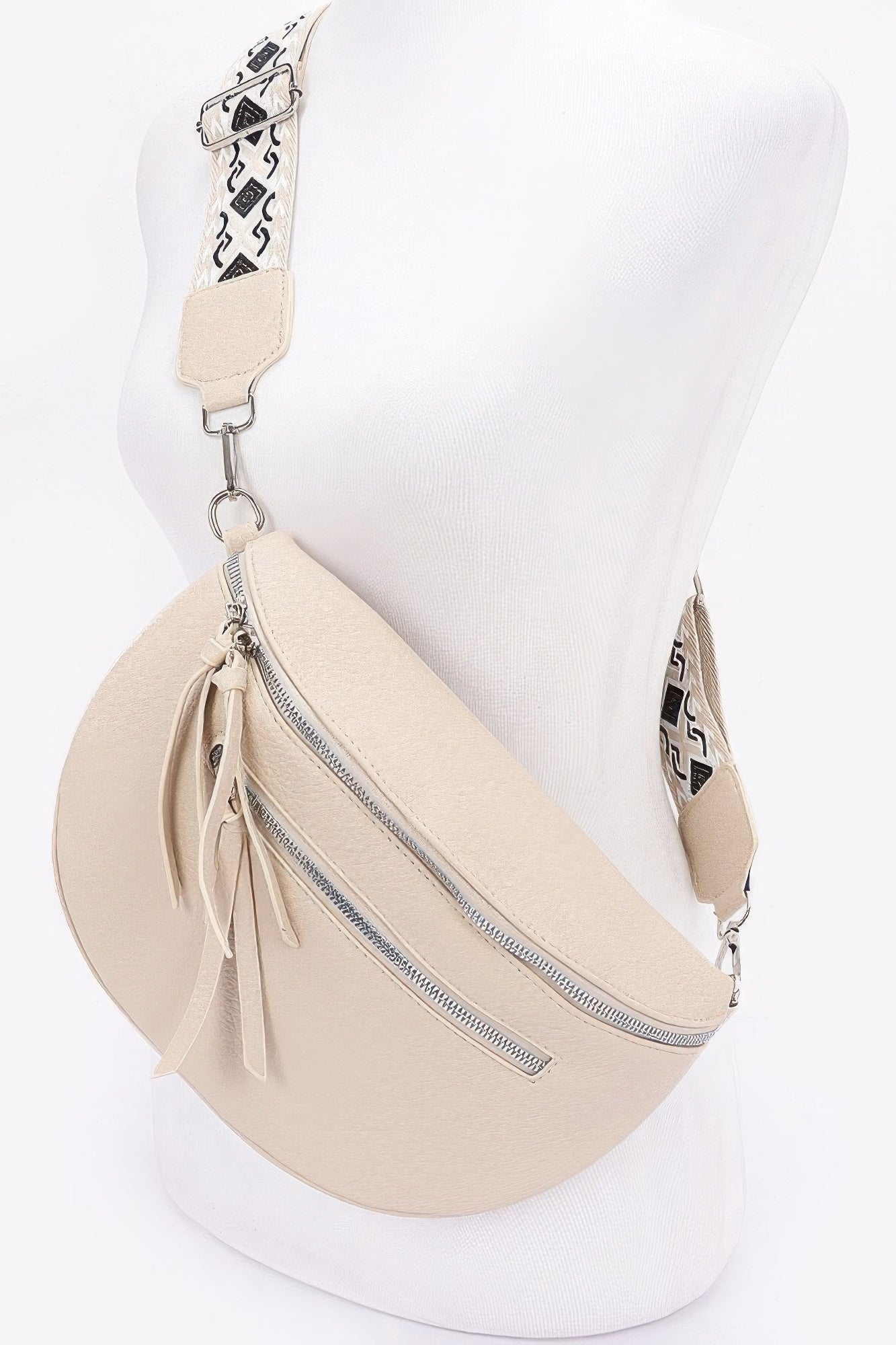 Faux Leather Crossbody Bag Belt product image