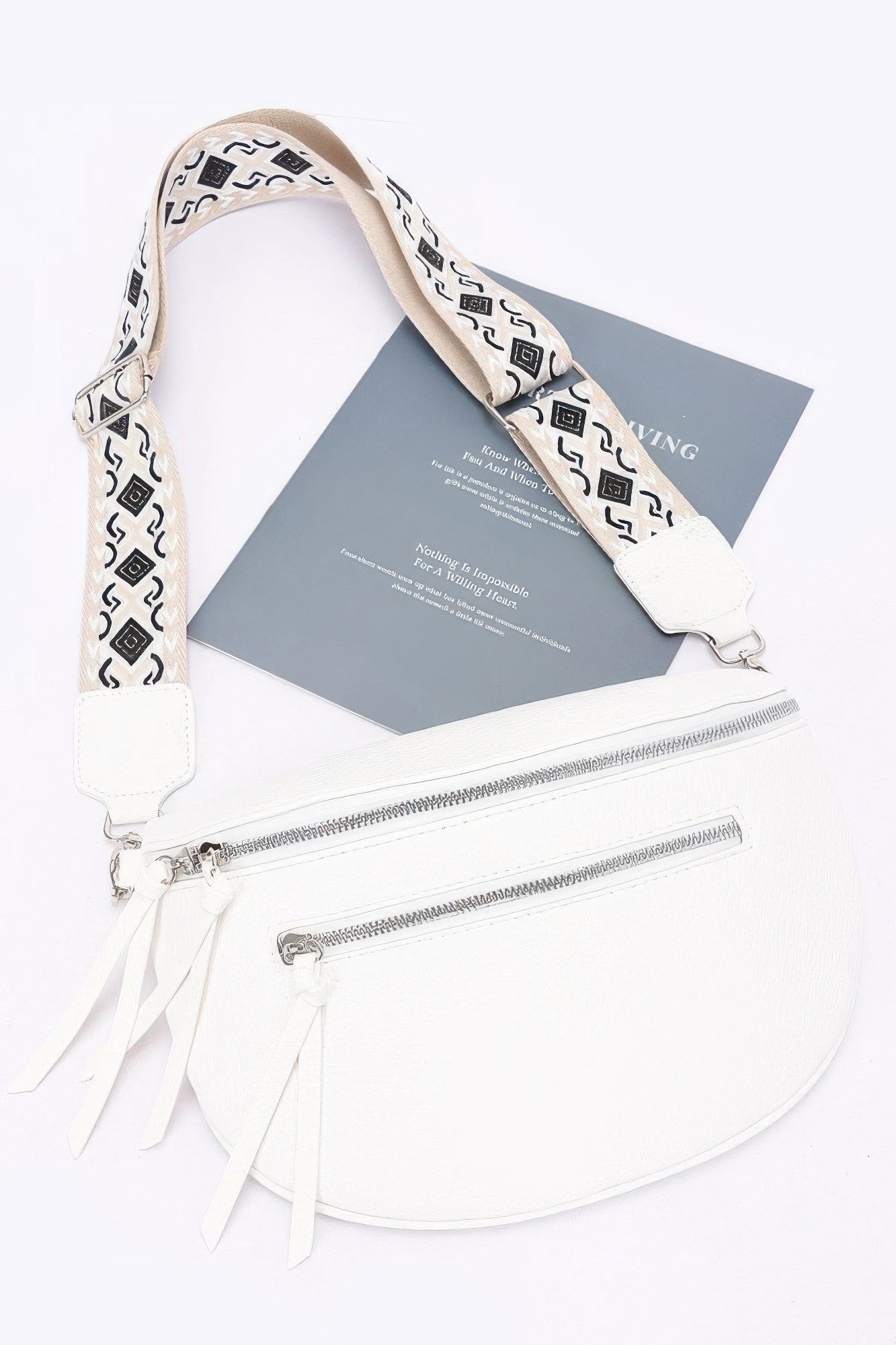 Faux Leather Crossbody Bag Belt product image