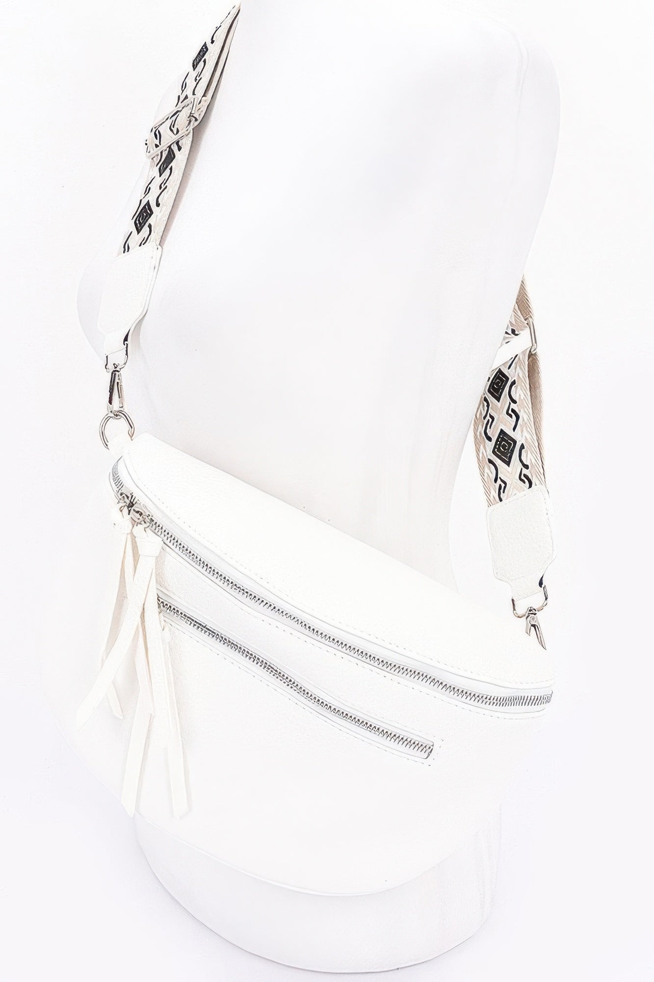 Faux Leather Crossbody Bag Belt product image