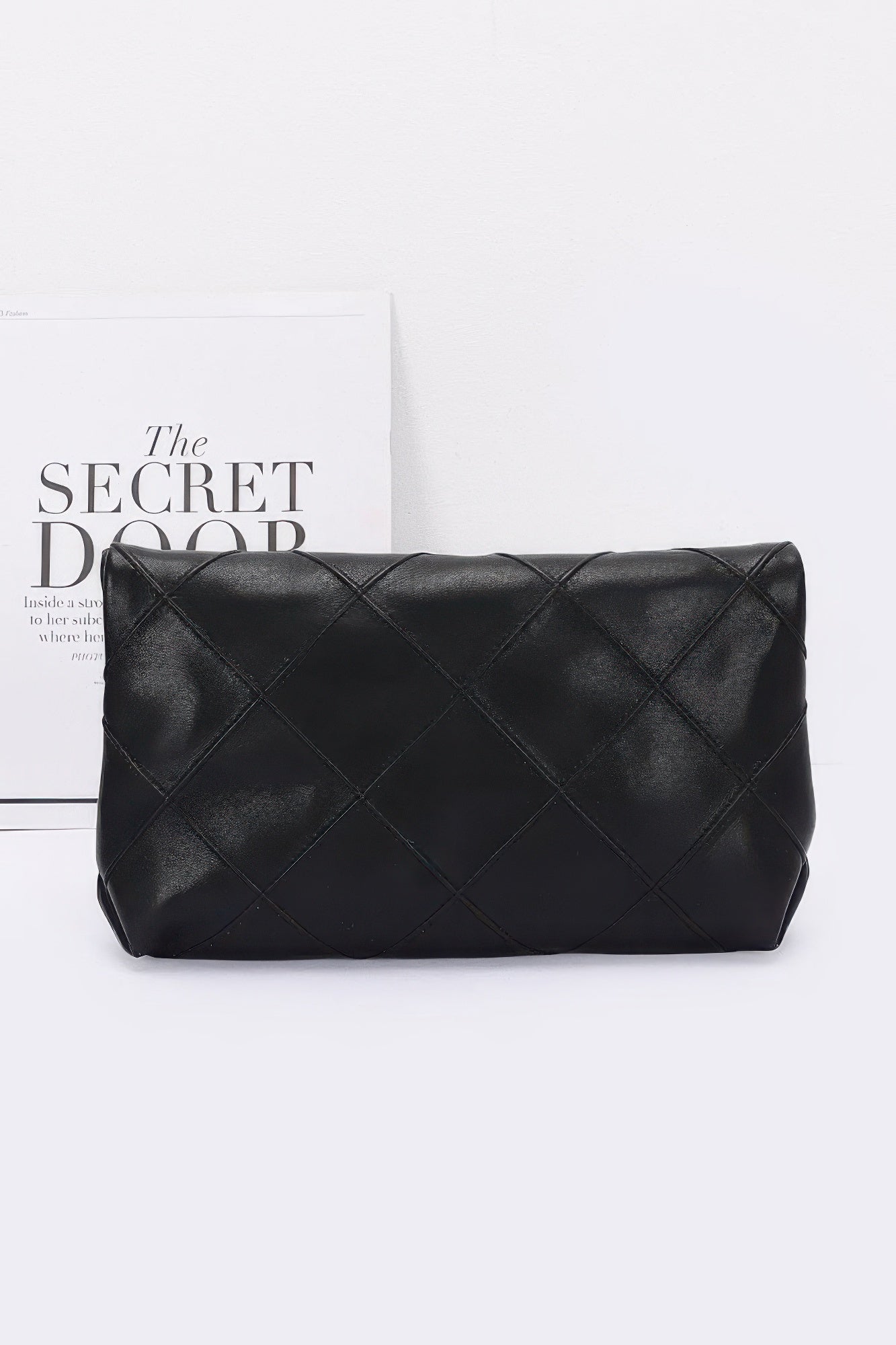 Quilted Faux Leather Pouch product image