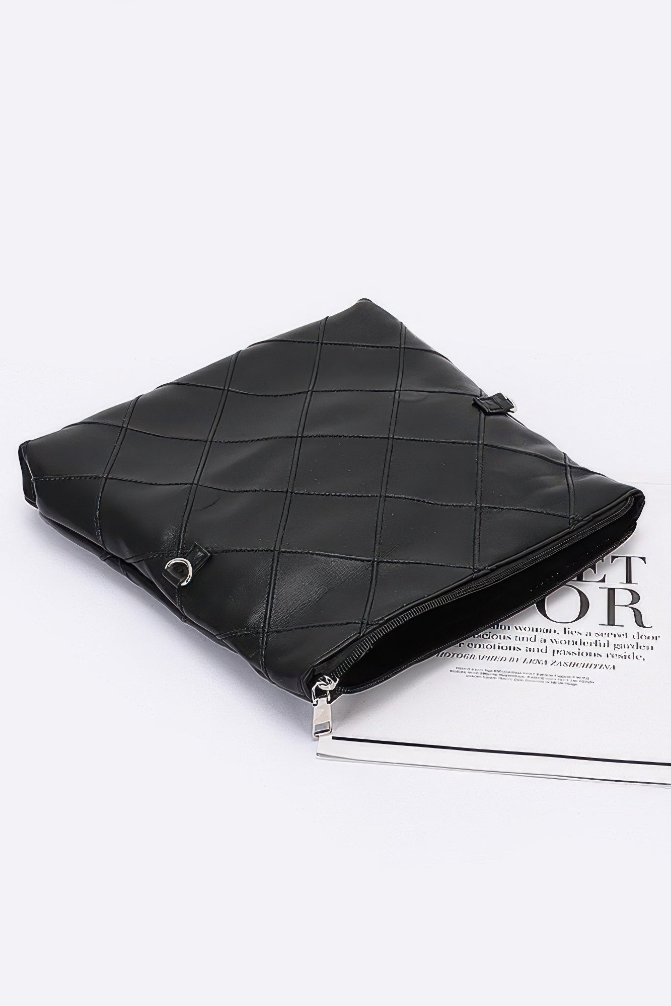 Quilted Faux Leather Pouch product image
