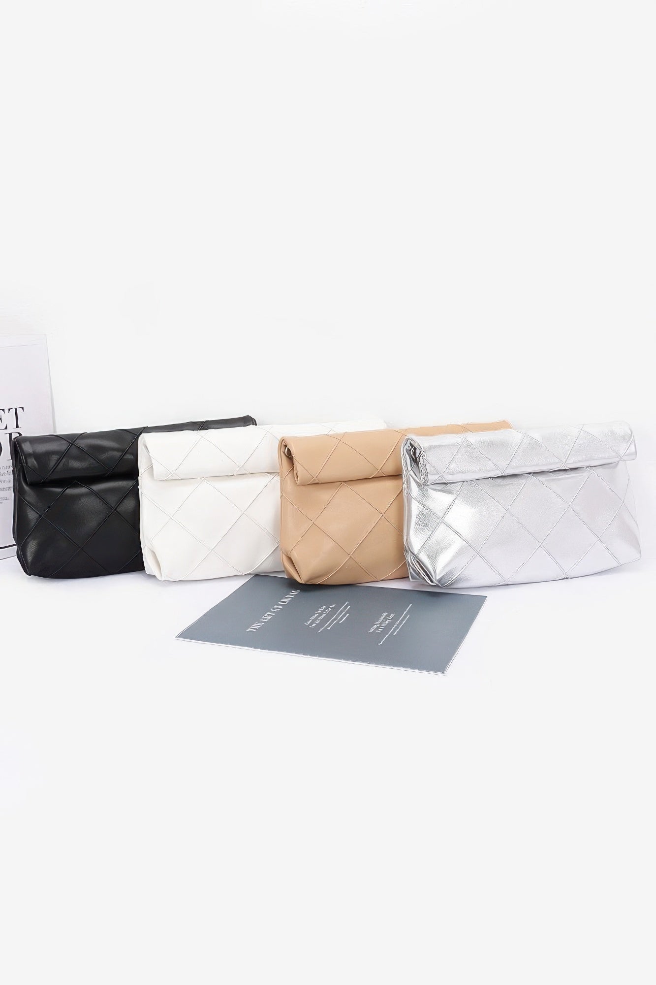 Quilted Faux Leather Pouch product image