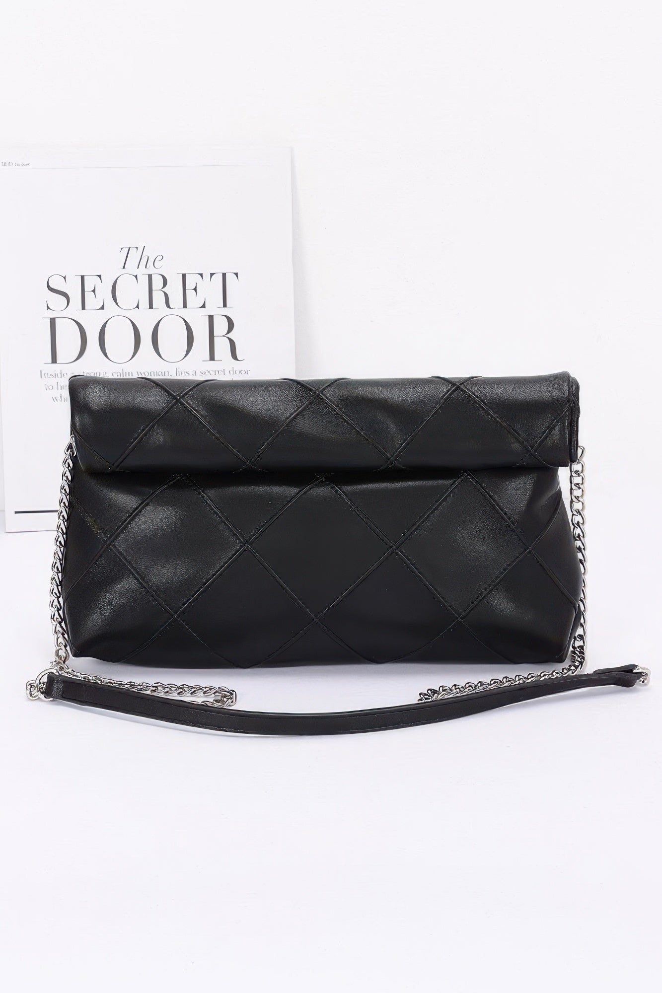 Quilted Faux Leather Pouch product image
