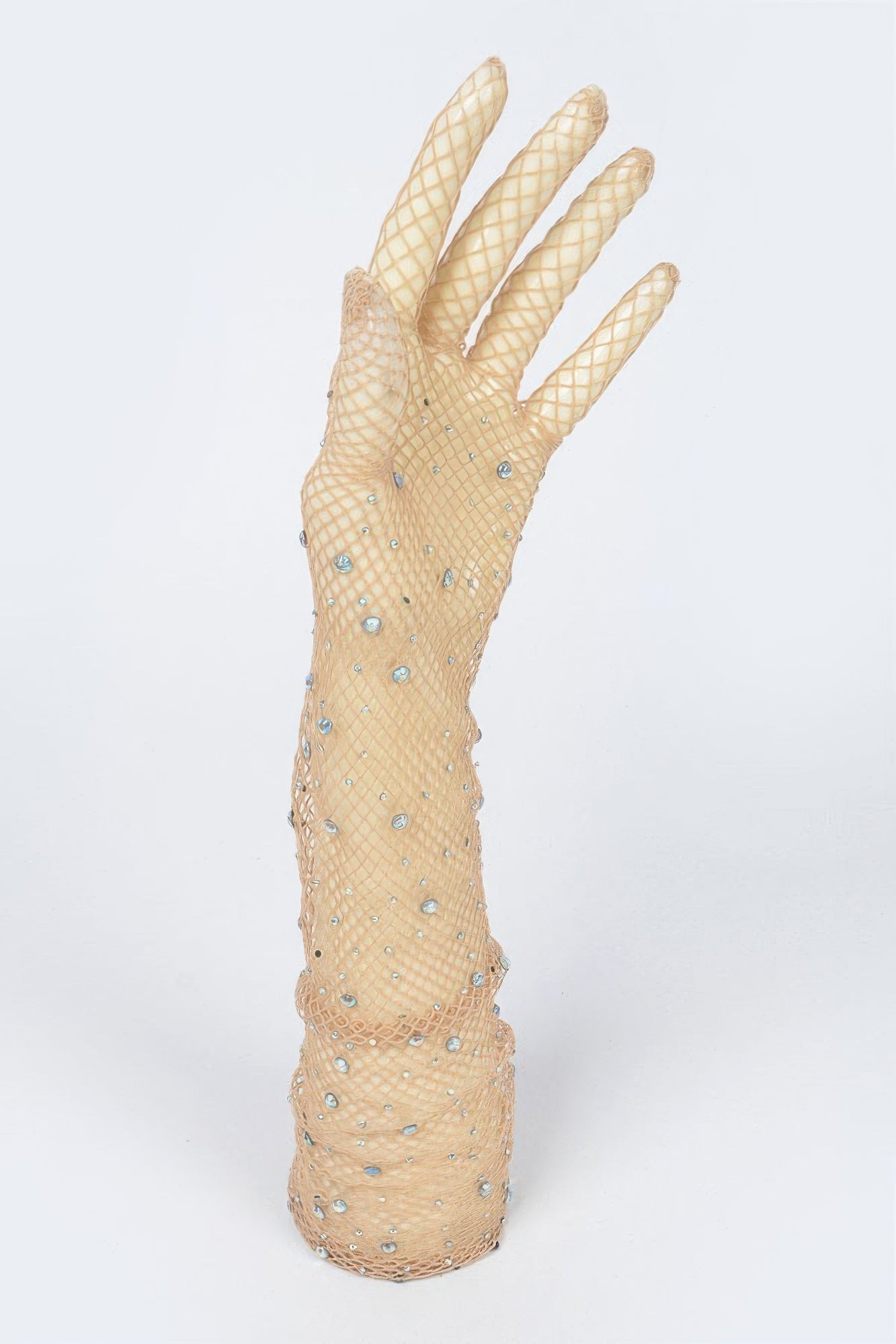 Rhinestone Mesh Long Gloves product image