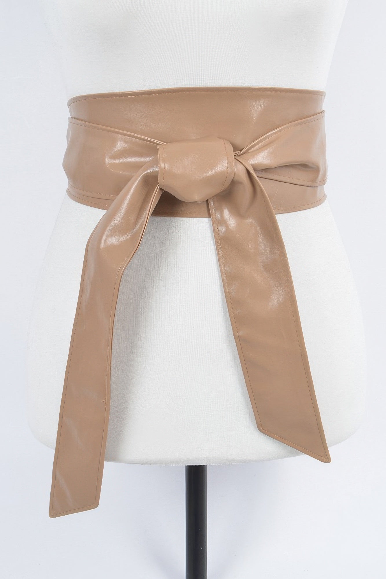 Faux Leather Tie Up Belt product image