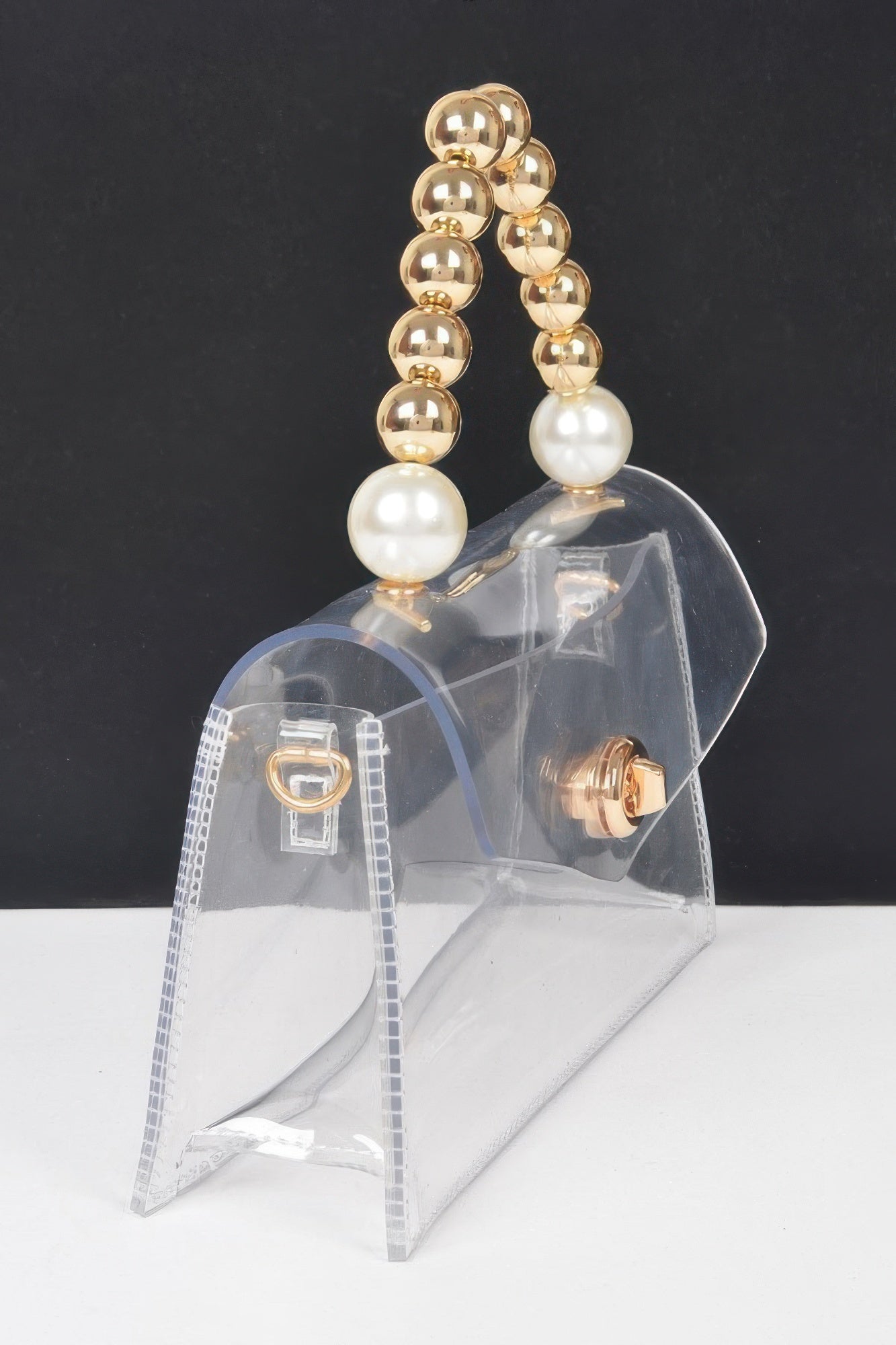 Transparent Ccb Handle Flap Clutch product image