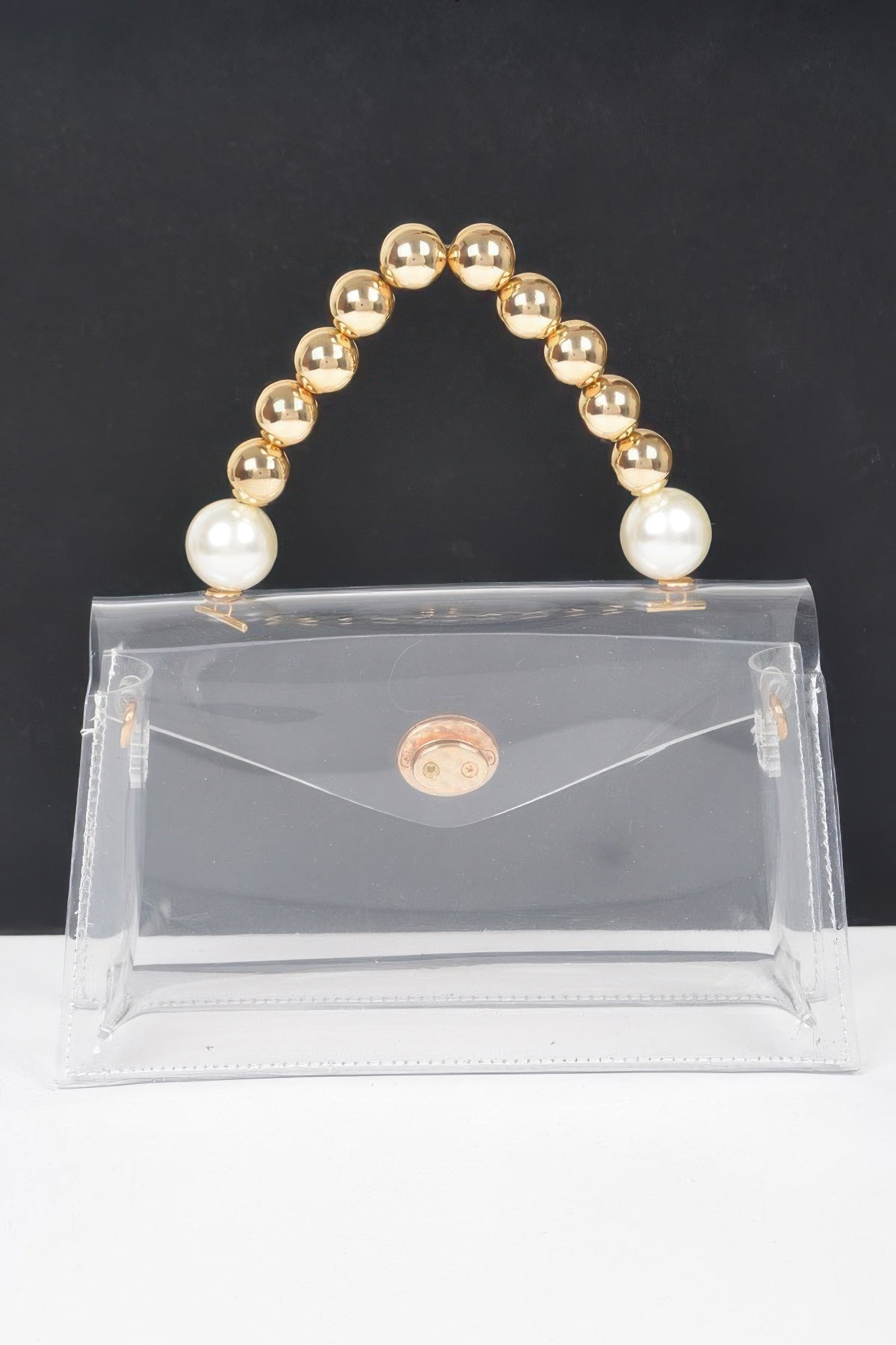 Transparent Ccb Handle Flap Clutch product image