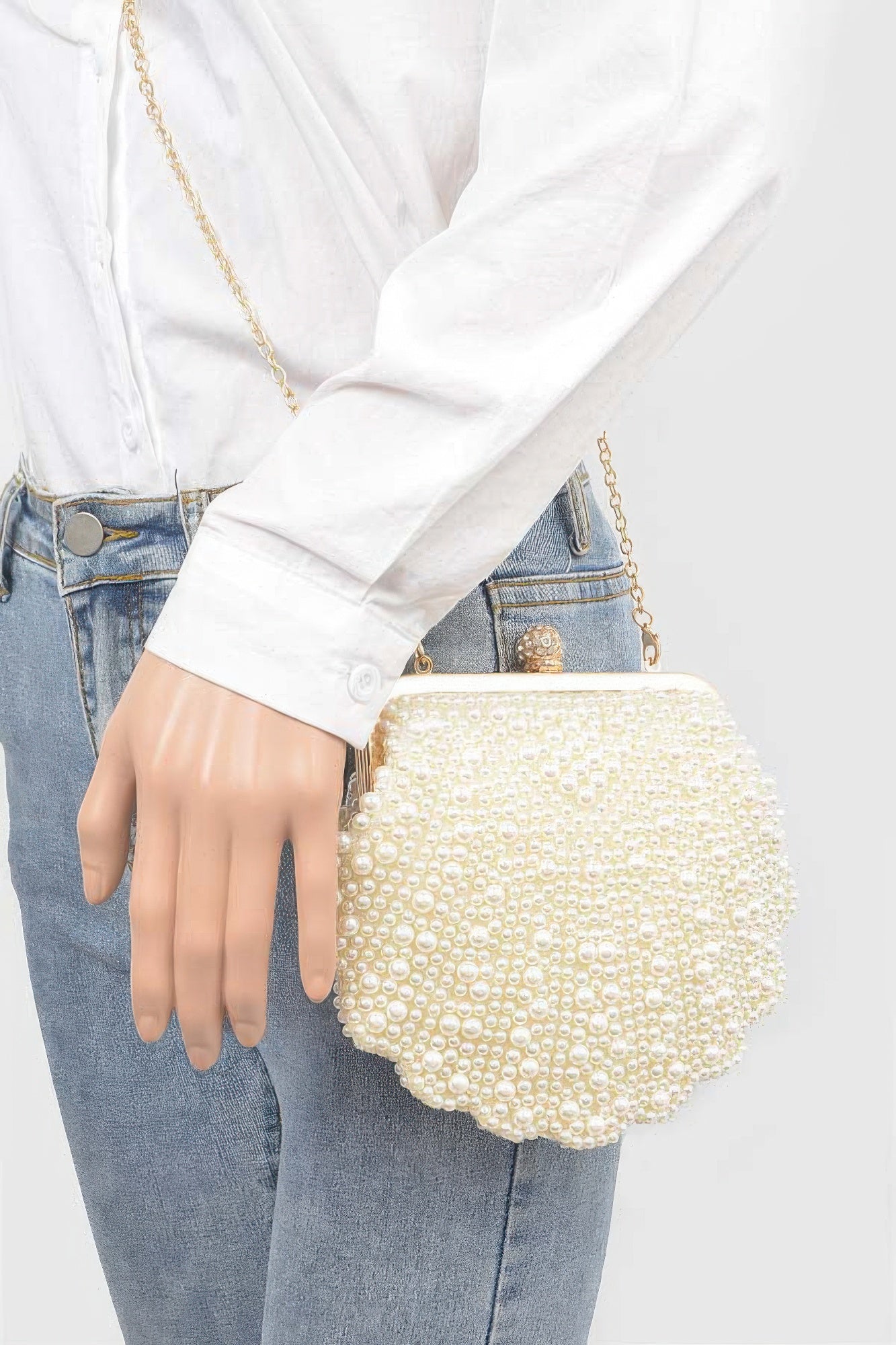 Faux Pearl Party Clutch product image