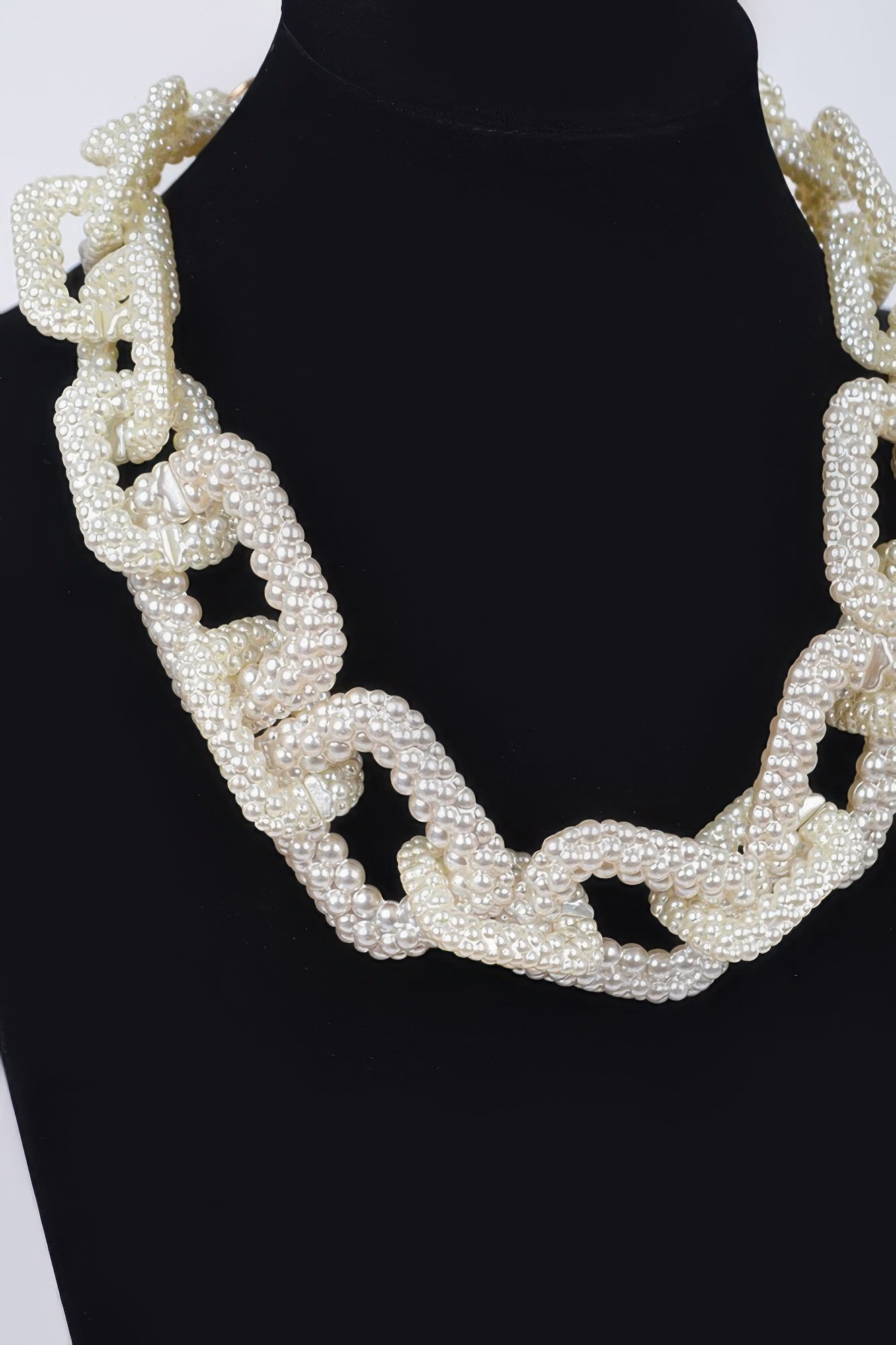 Faux Pearl Link Chain Necklace product image