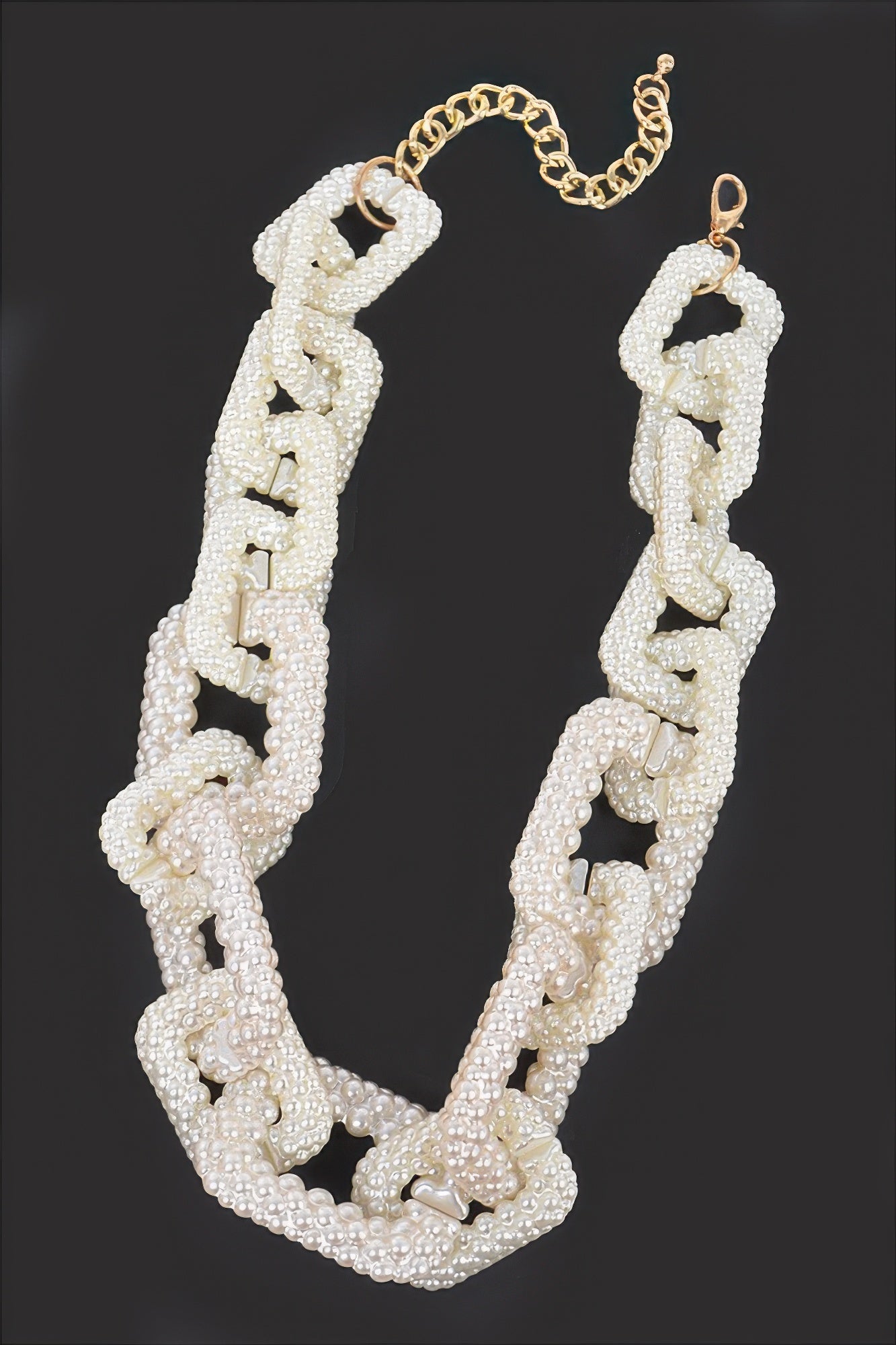 Faux Pearl Link Chain Necklace product image