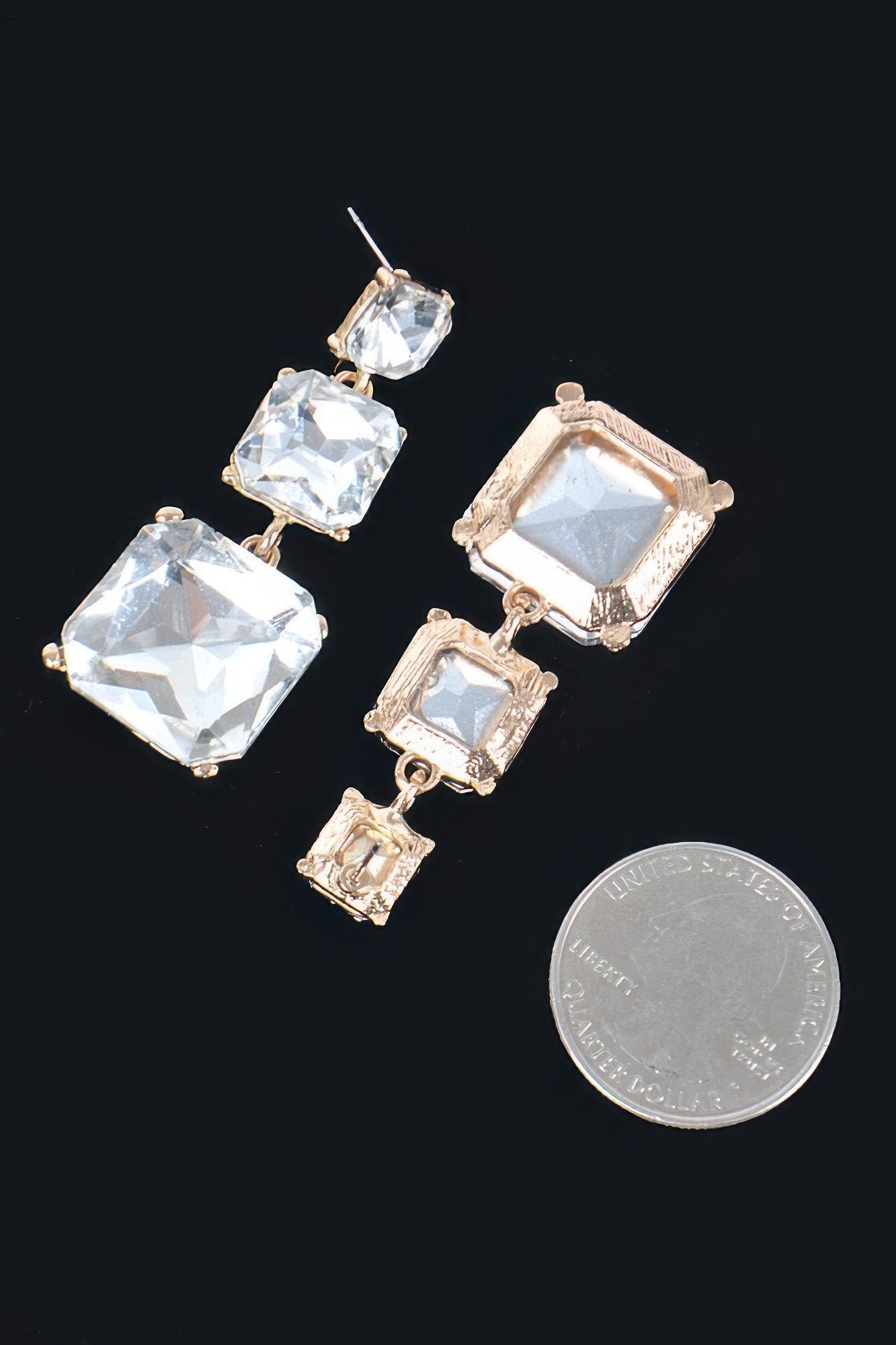 Rhinestone Dangle Earring product image