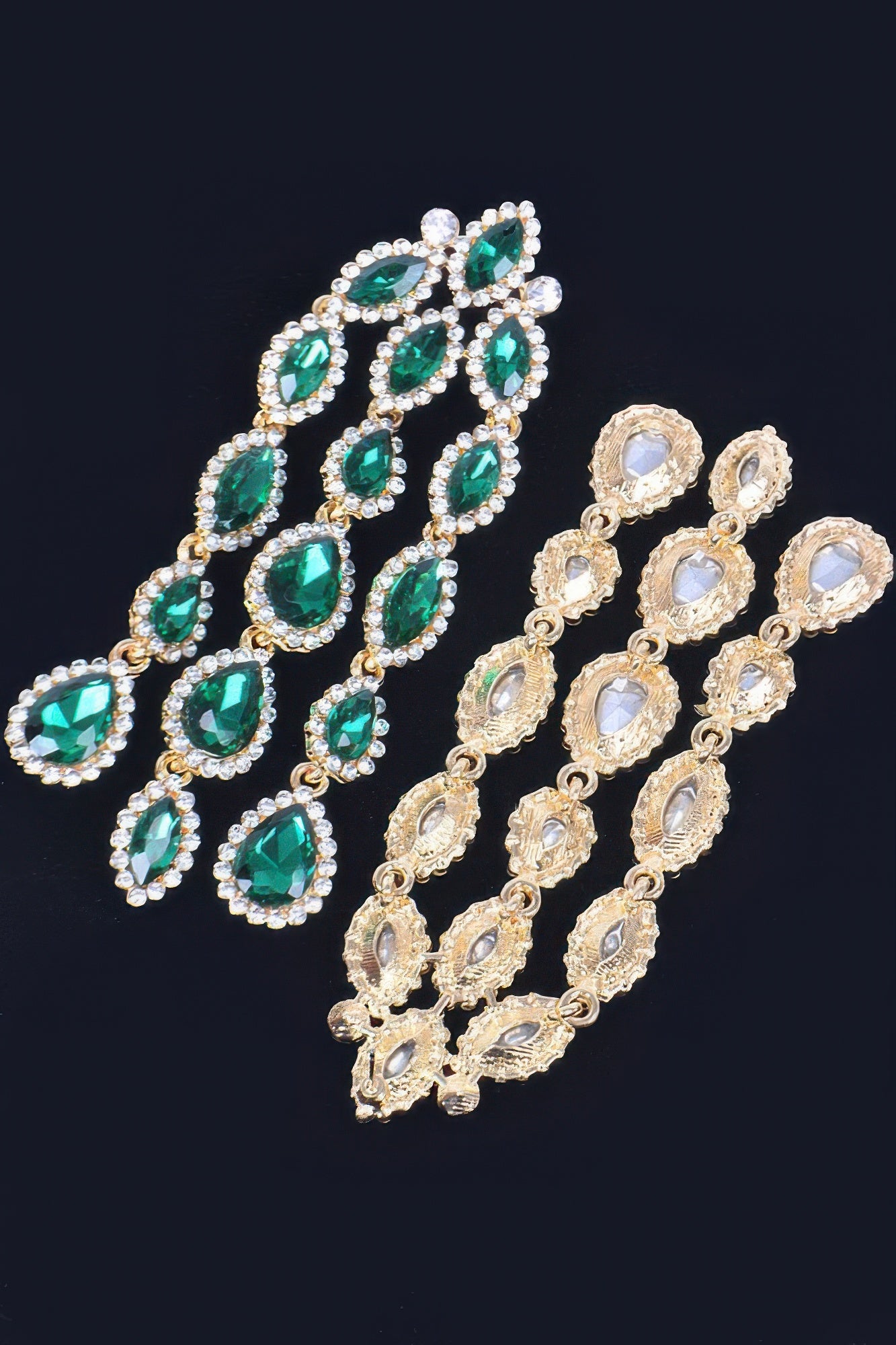 Rhinestone Fringe Earring product image