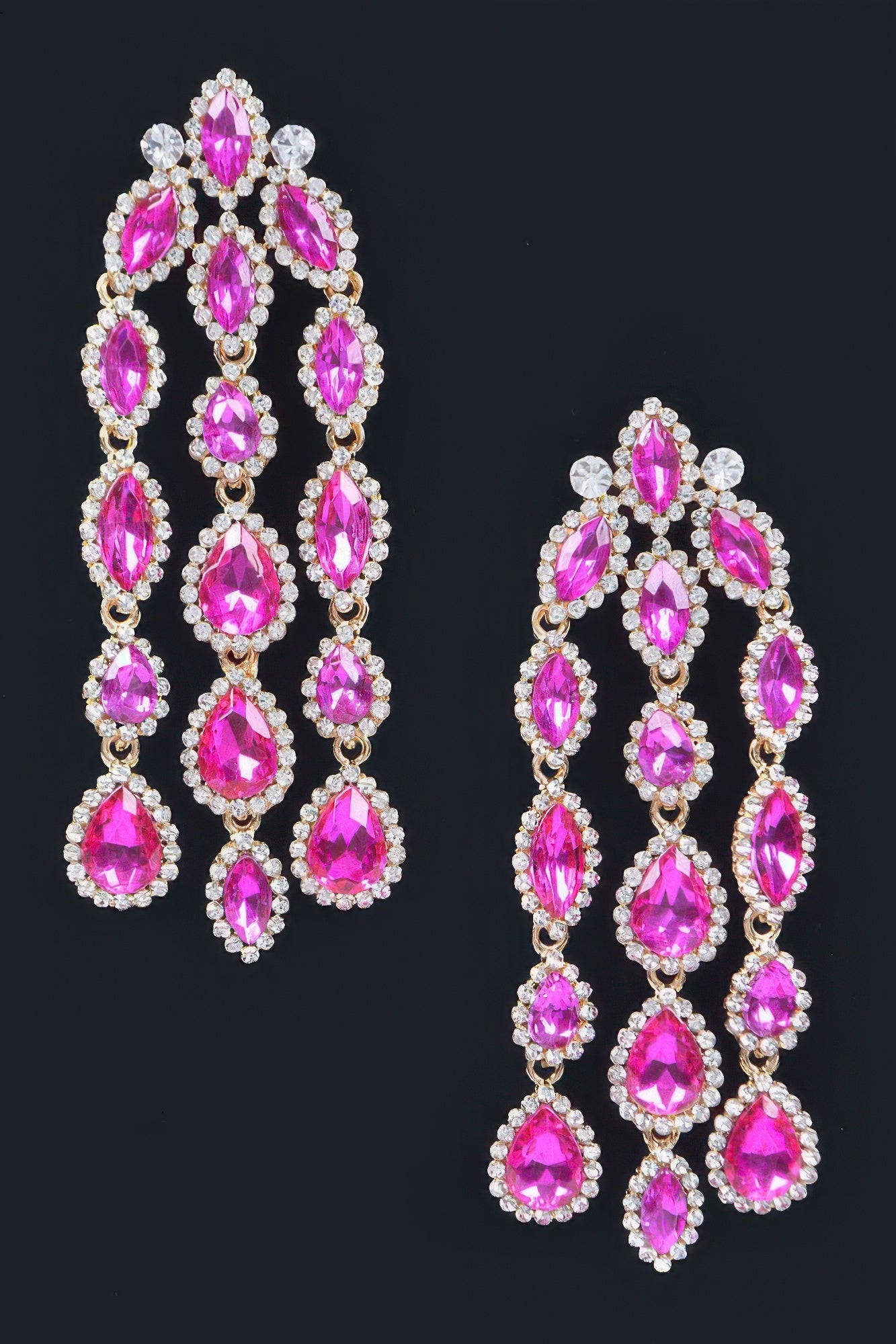Rhinestone Fringe Earring product image