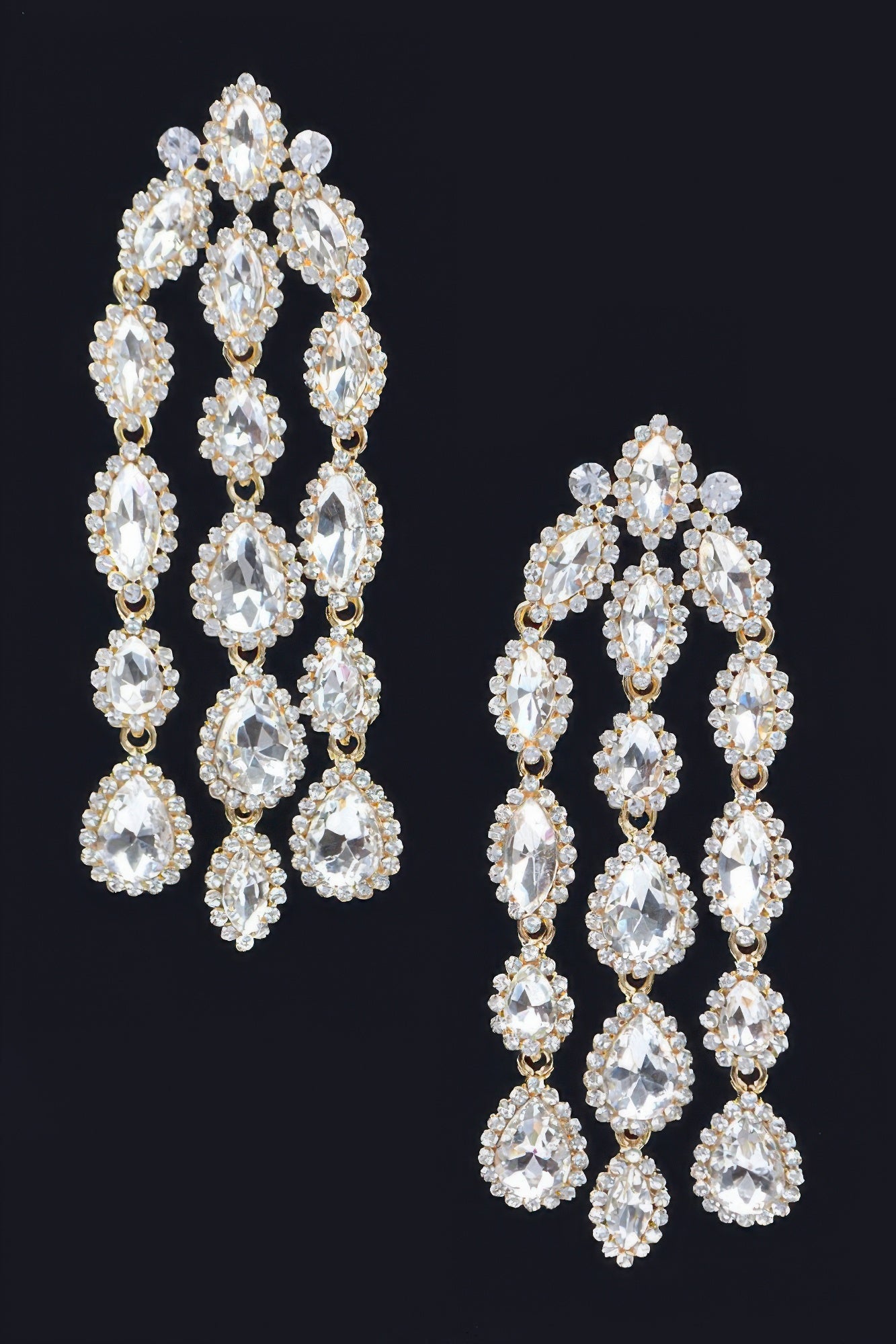 Rhinestone Fringe Earring product image