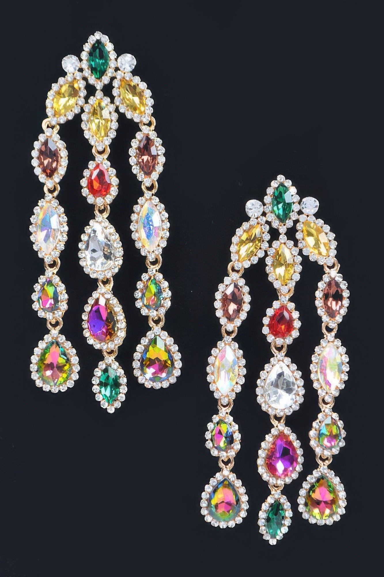 Rhinestone Fringe Earring product image