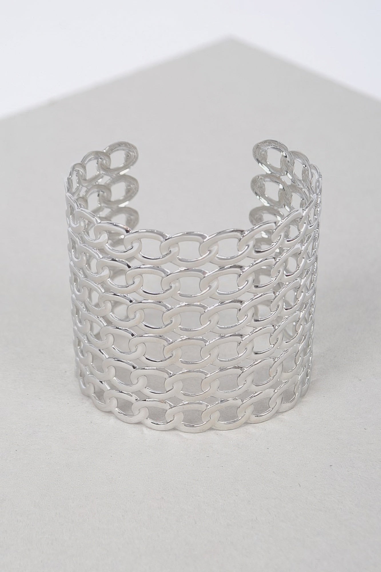 Wide Chain Metal Cuff Bracelet product image