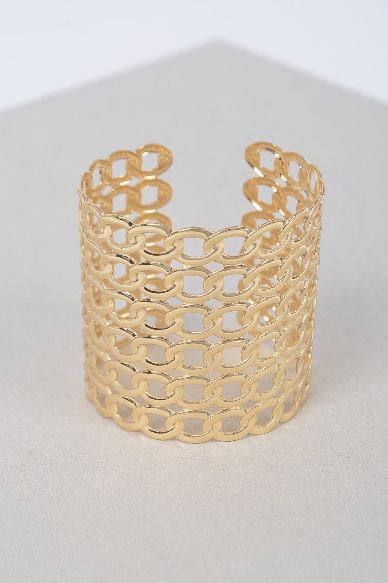 Wide Chain Metal Cuff Bracelet product image