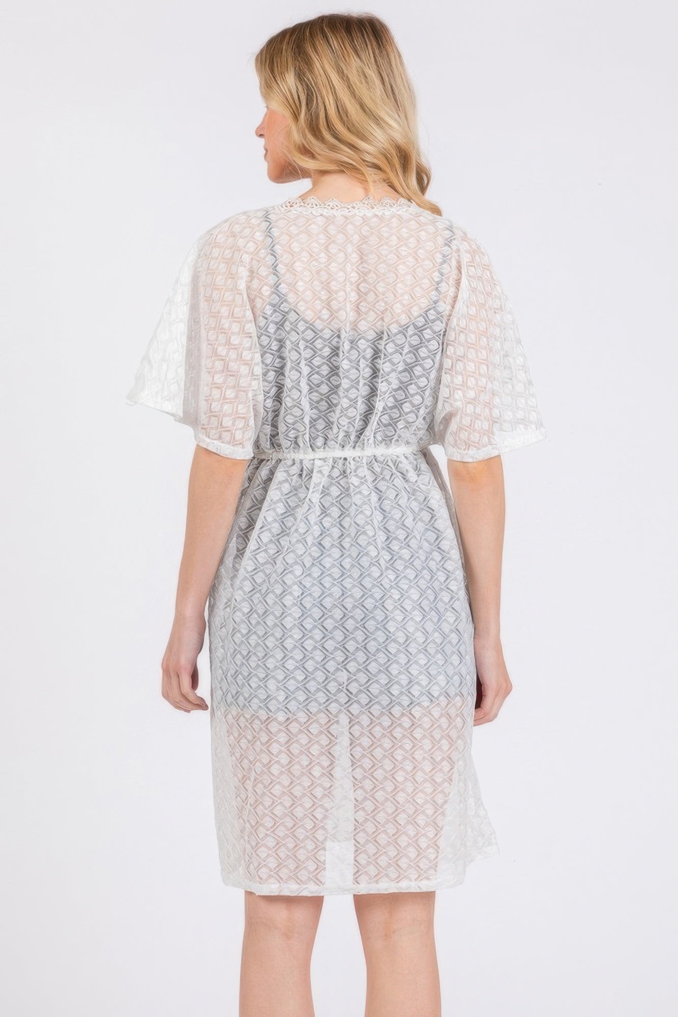 V-neck Detailed Crochet Lace Cover Up product image