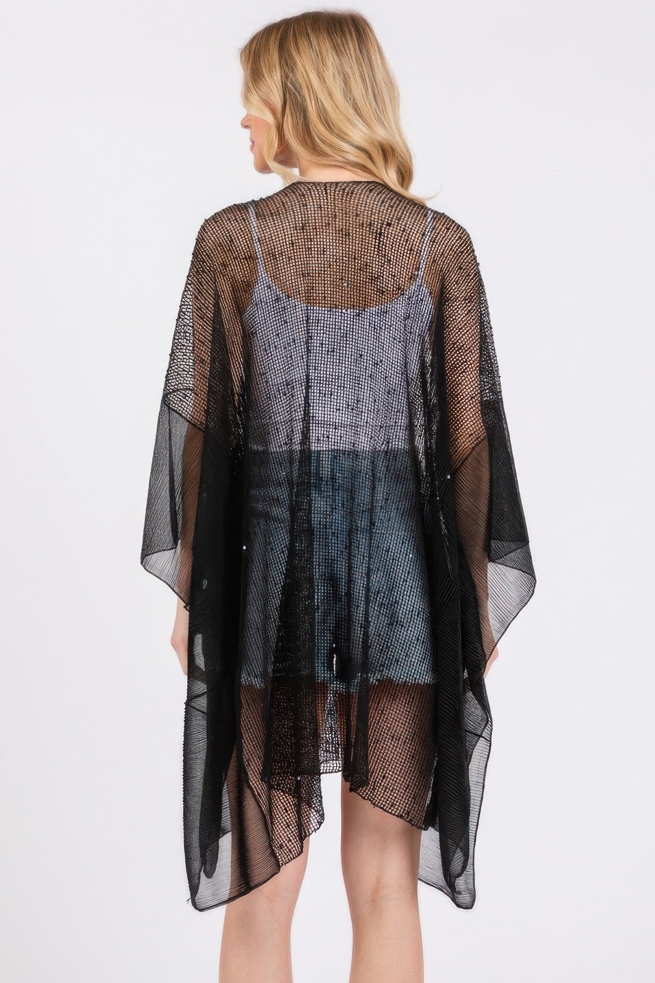 Embellished Sequin Mesh Cover Up product image