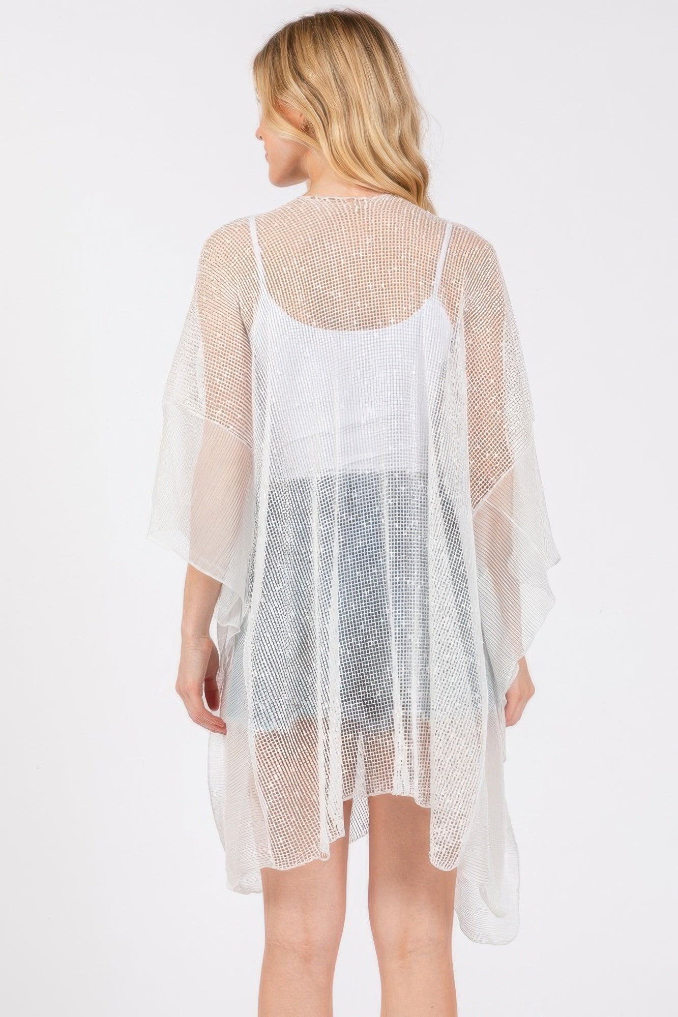 Embellished Sequin Mesh Cover Up product image