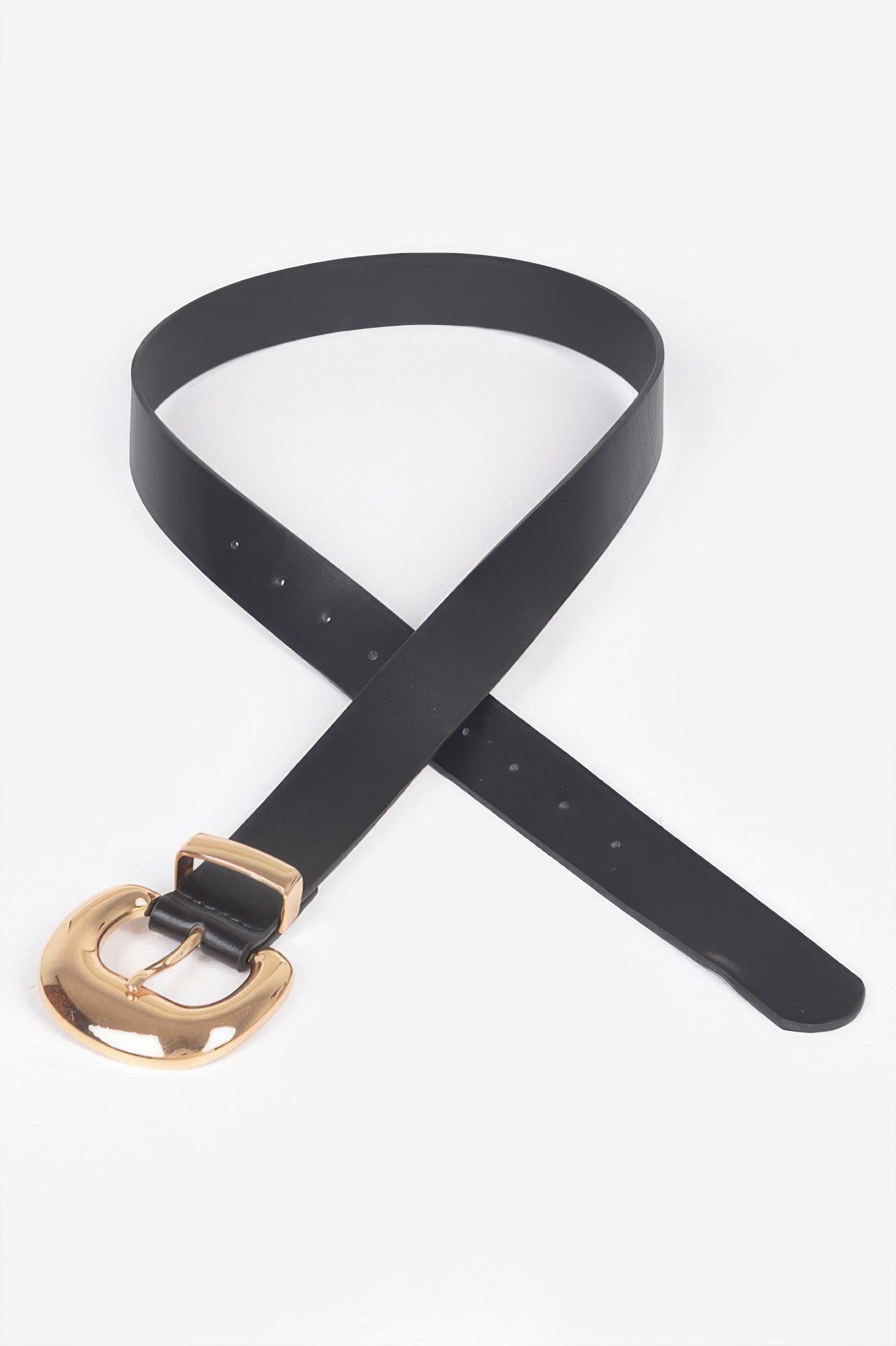 Faux Leather Metal Buckle Belt product image