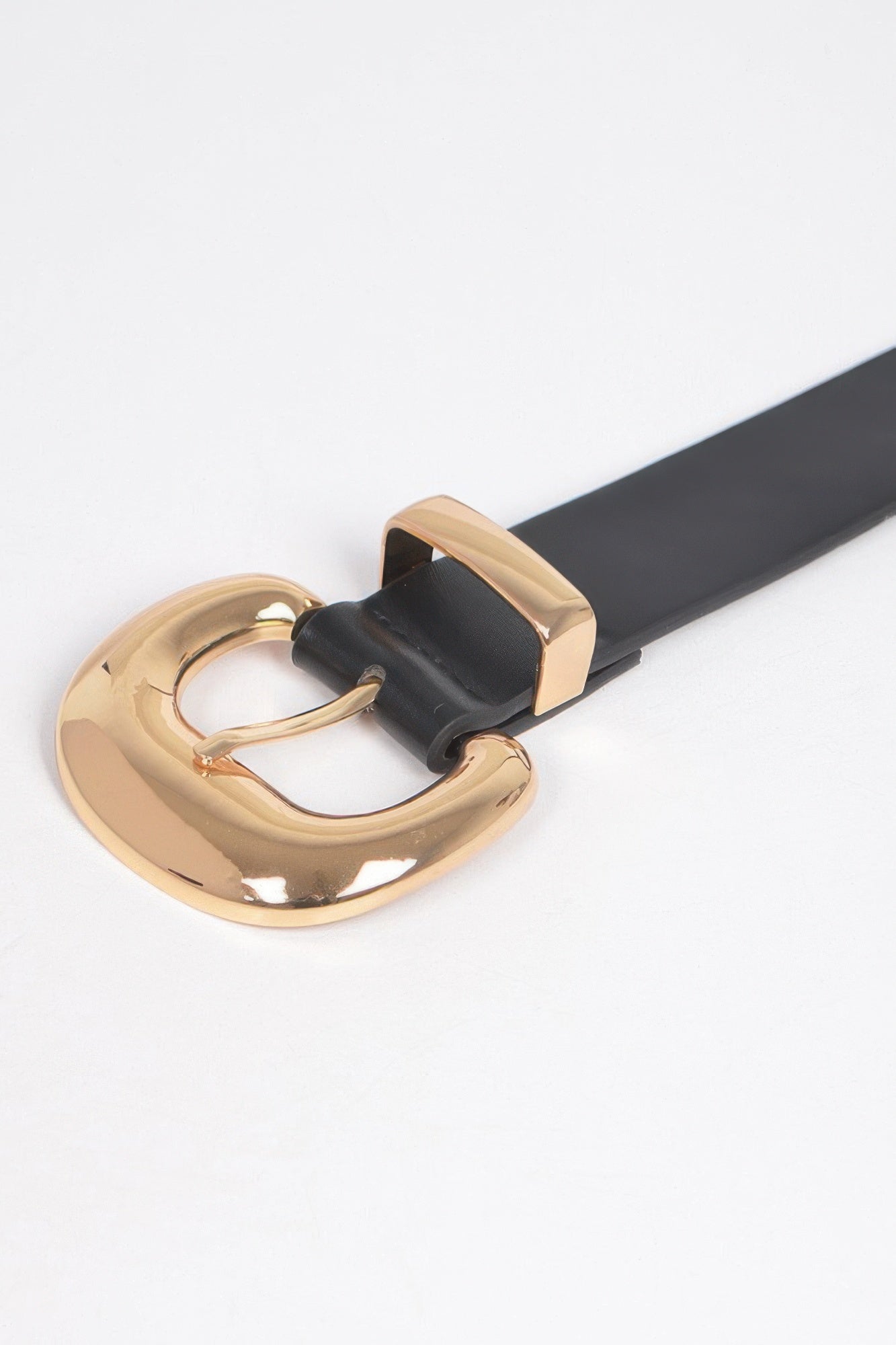 Faux Leather Metal Buckle Belt product image