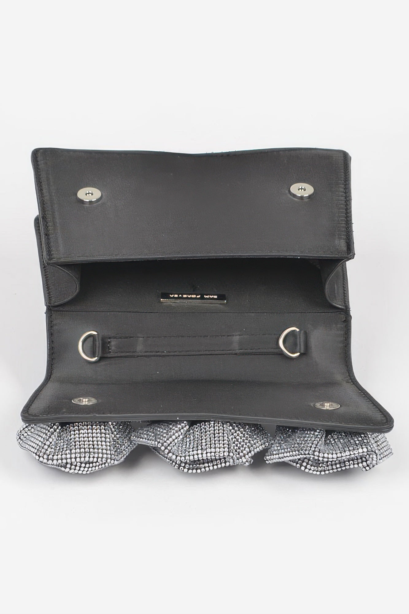 Faux Leather Rhinestone Hot Fix Flower Bag product image