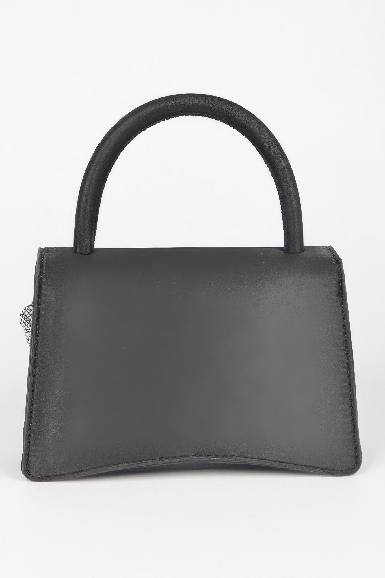 Faux Leather Rhinestone Hot Fix Flower Bag product image