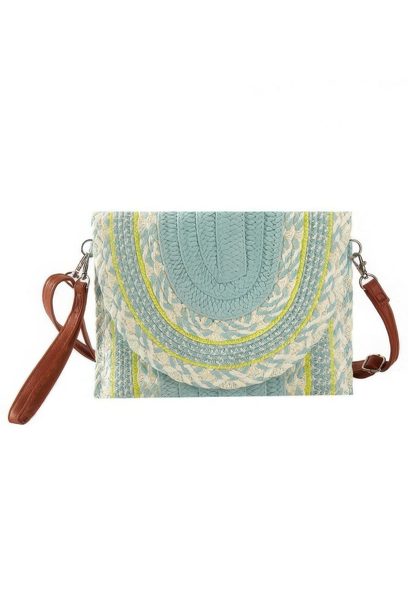 Multi Pattern Straw Clutch & Crossbody Bag product image