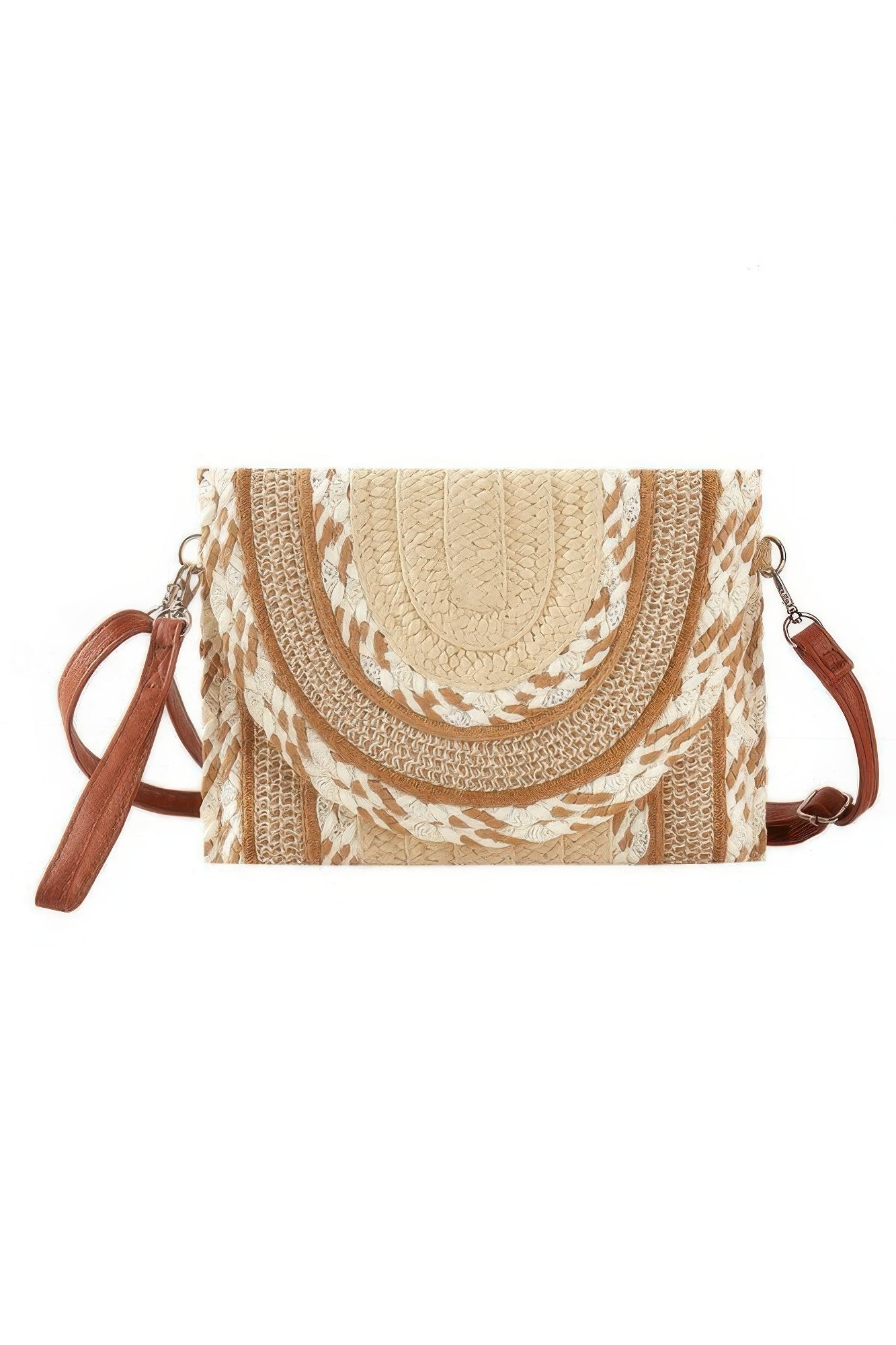 Multi Pattern Straw Clutch & Crossbody Bag product image