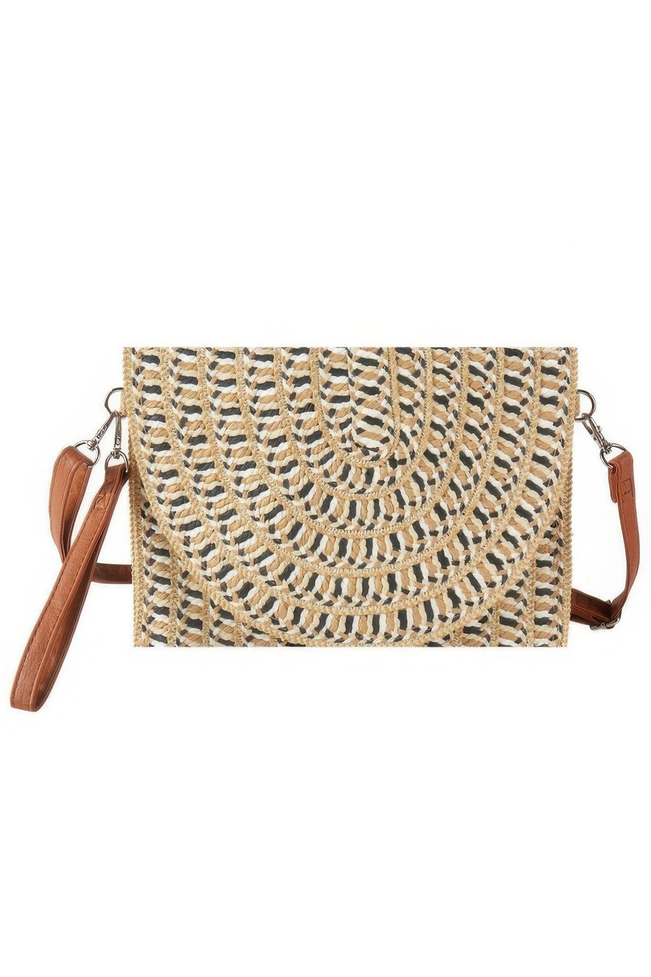 Multi Color Straw Clutch & Crossbody Bag product image