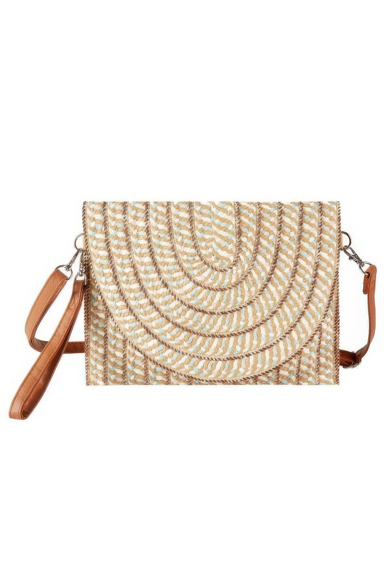 Multi Color Straw Clutch & Crossbody Bag product image