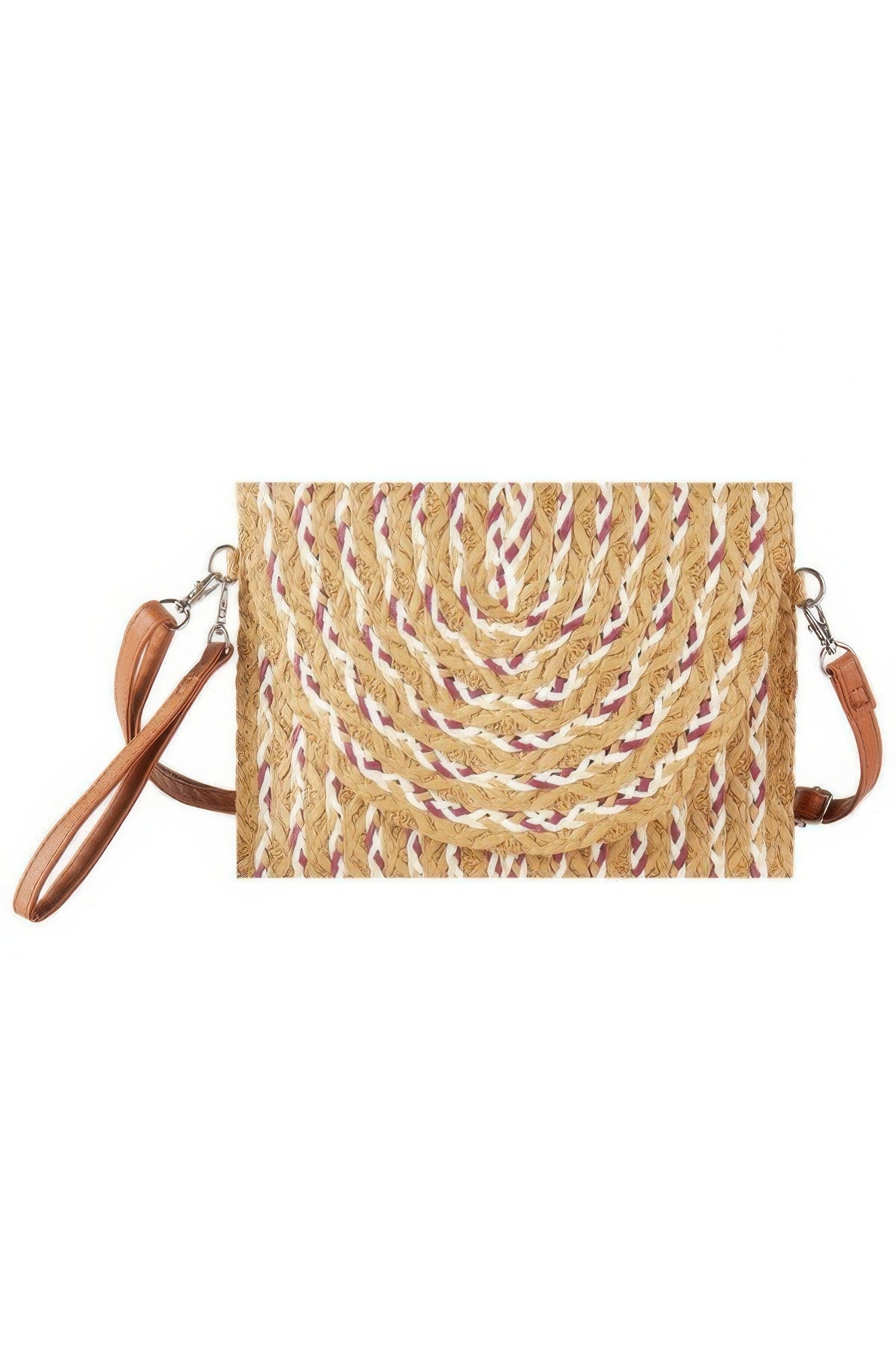 Multi Color Straw Clutch & Crossbody Bag product image