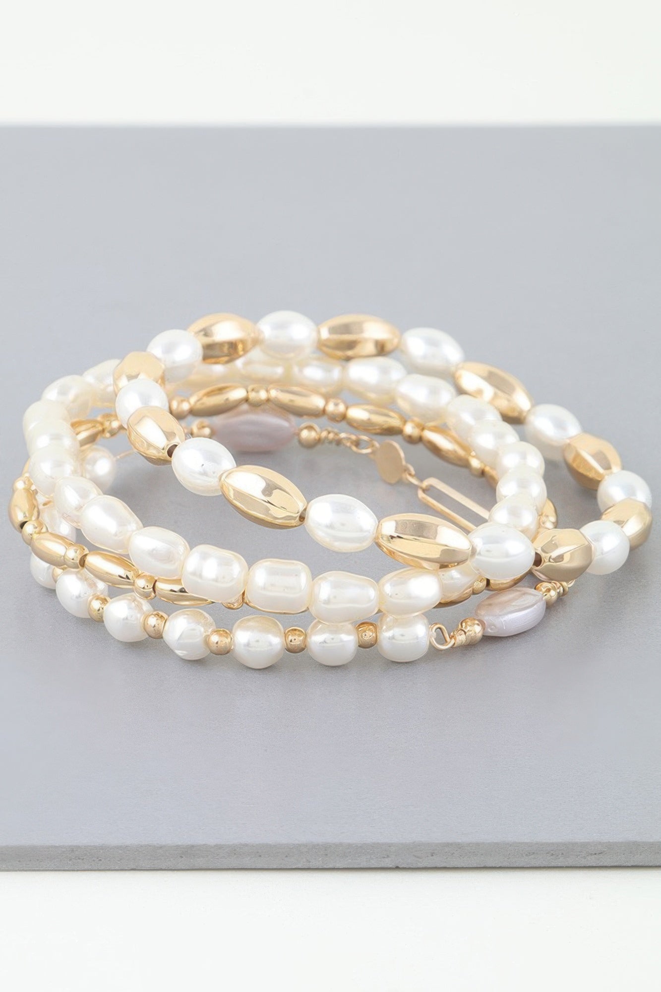 Multi Oval Stone Beaded Bracelet product image