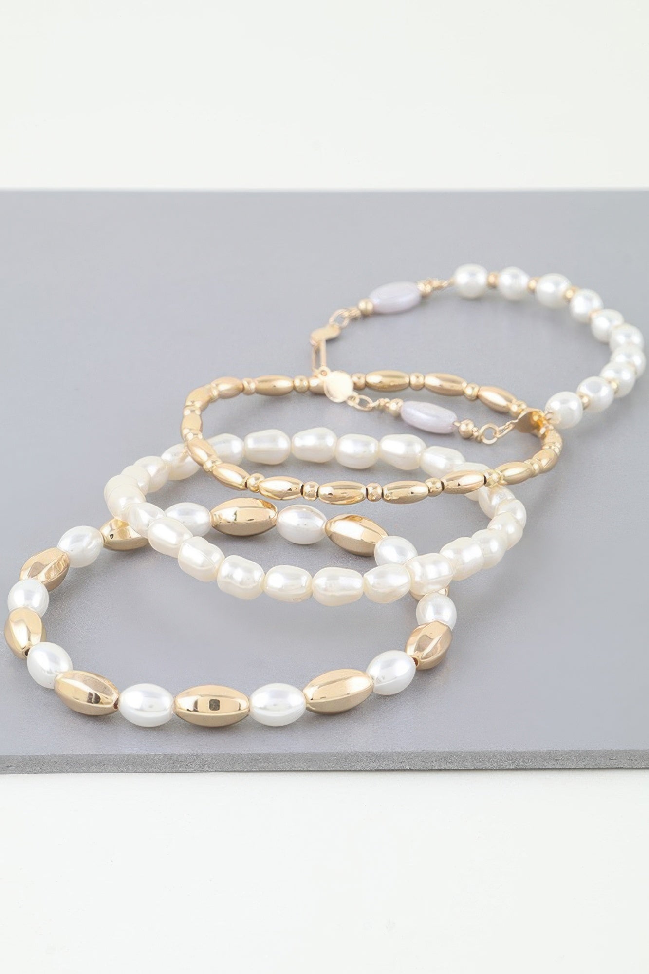Multi Oval Stone Beaded Bracelet product image